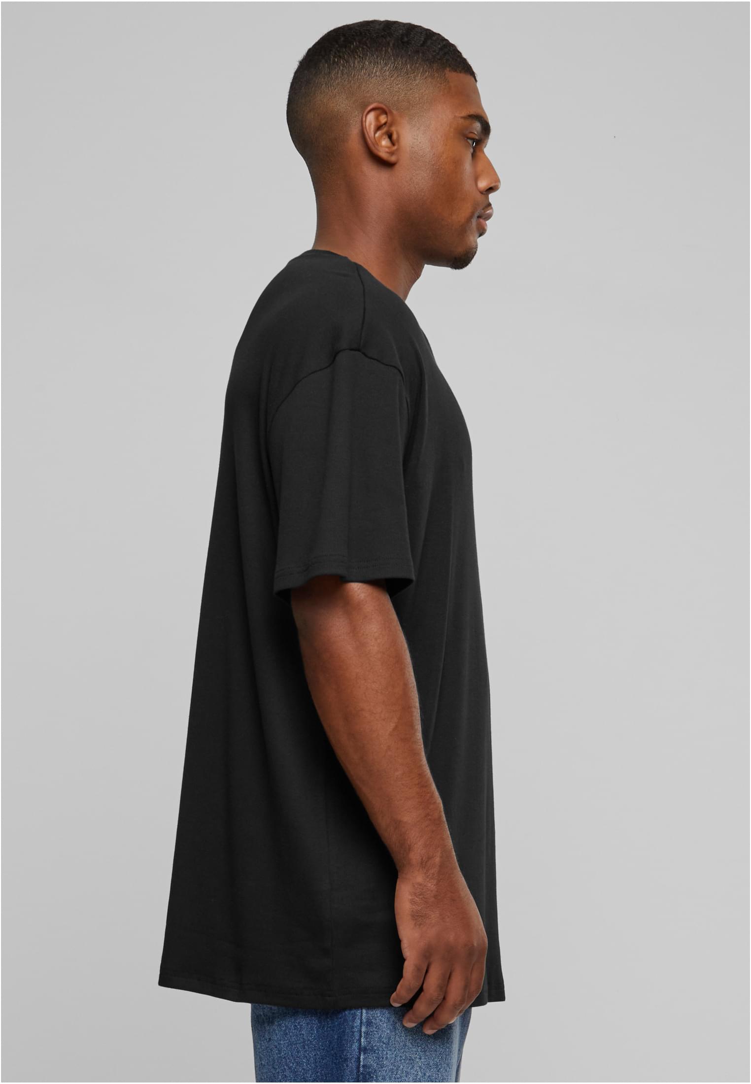 Organic Oversized Rib Tee | black