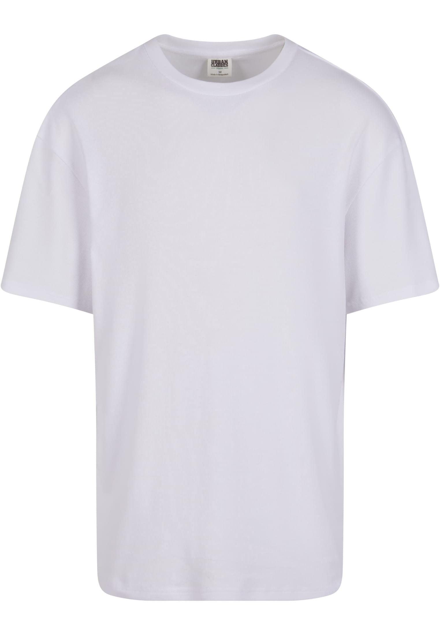 Organic Oversized Rib Tee | white