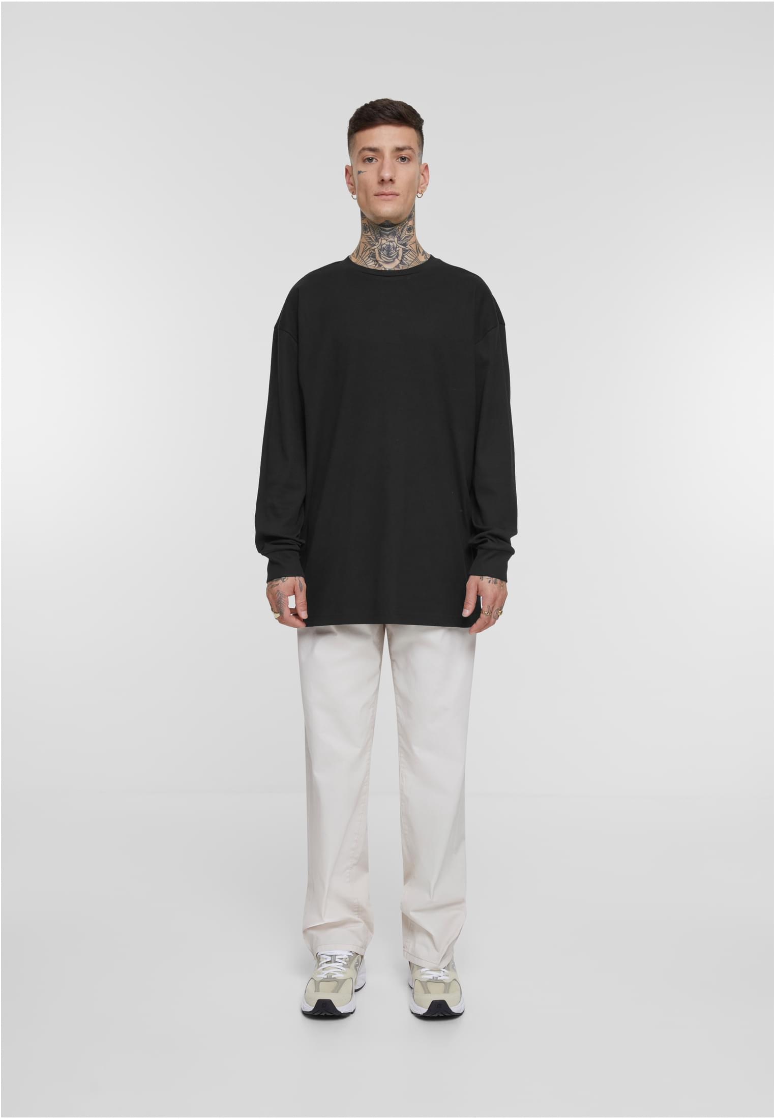 Organic Boxy Rib Longsleeve | black