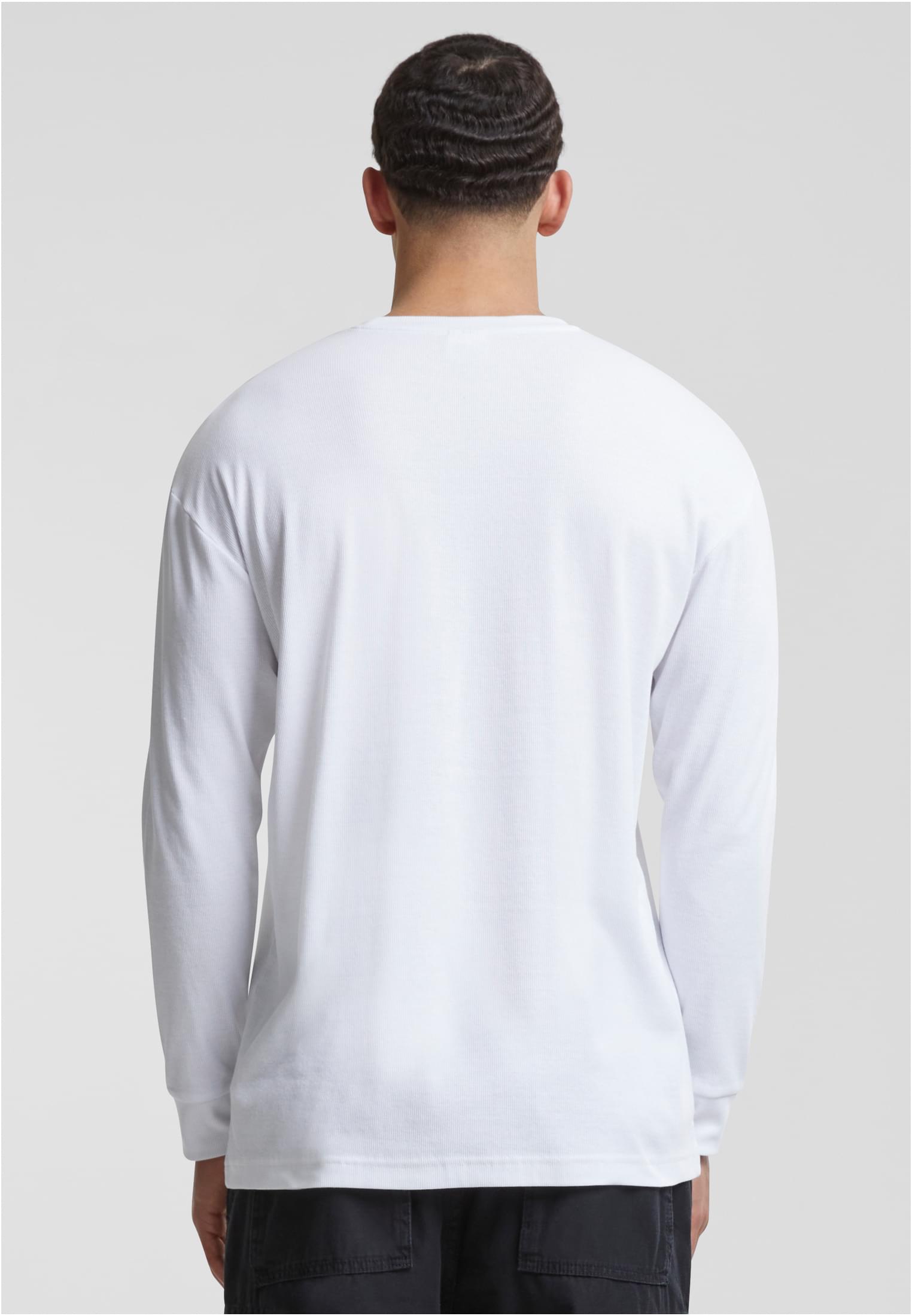 Organic Boxy Rib Longsleeve | white