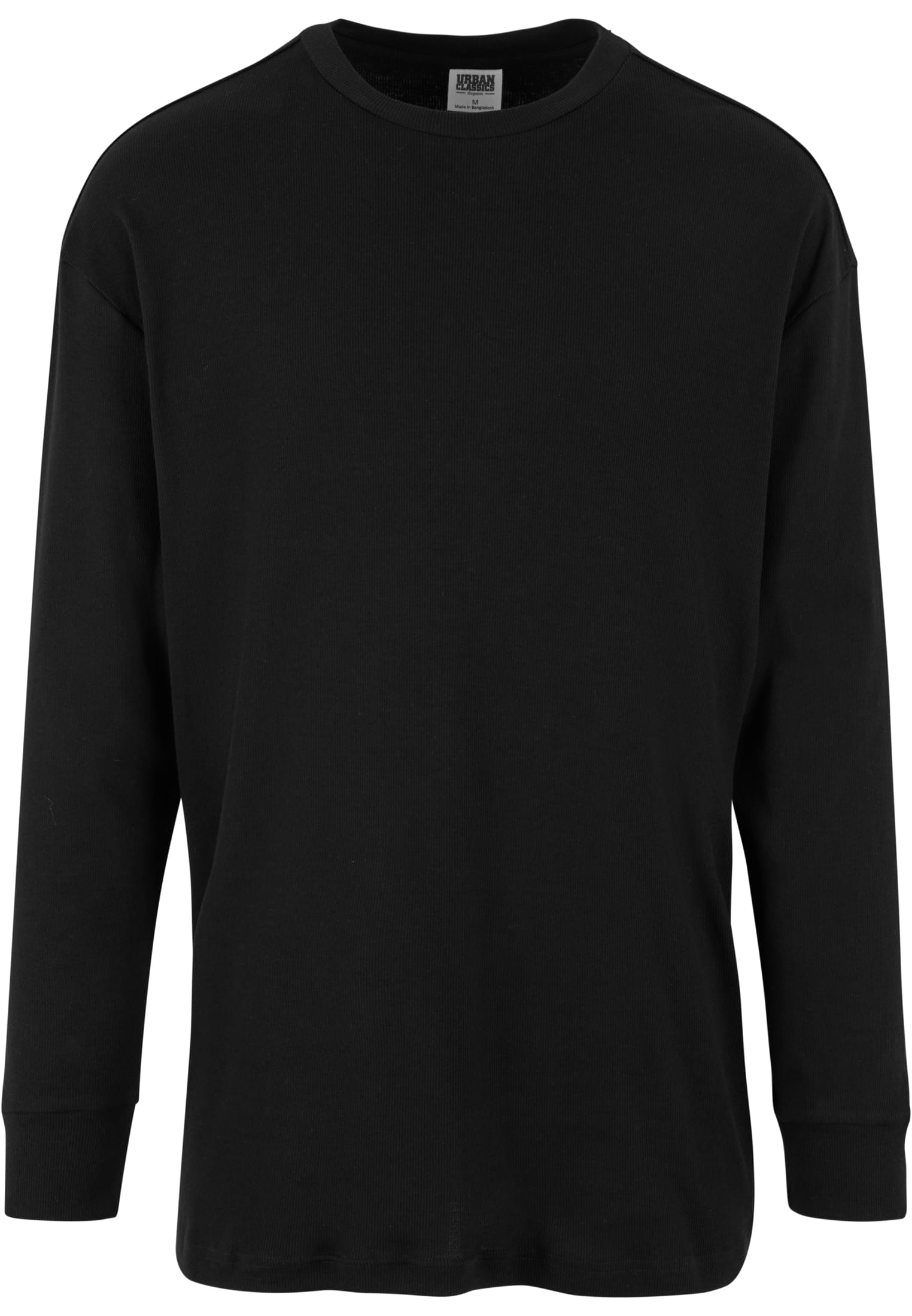 Organic Boxy Rib Longsleeve | black