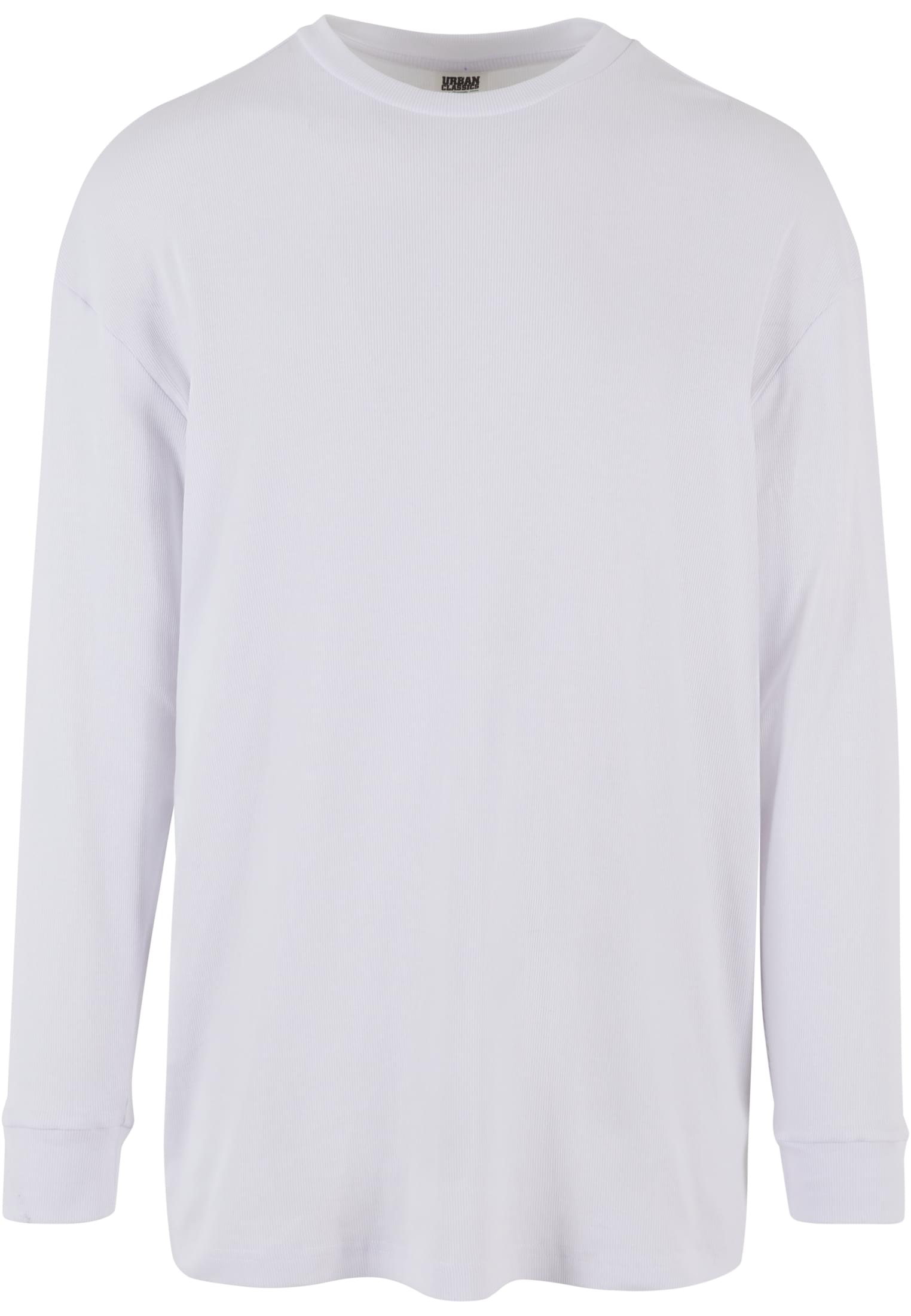 Organic Boxy Rib Longsleeve | white