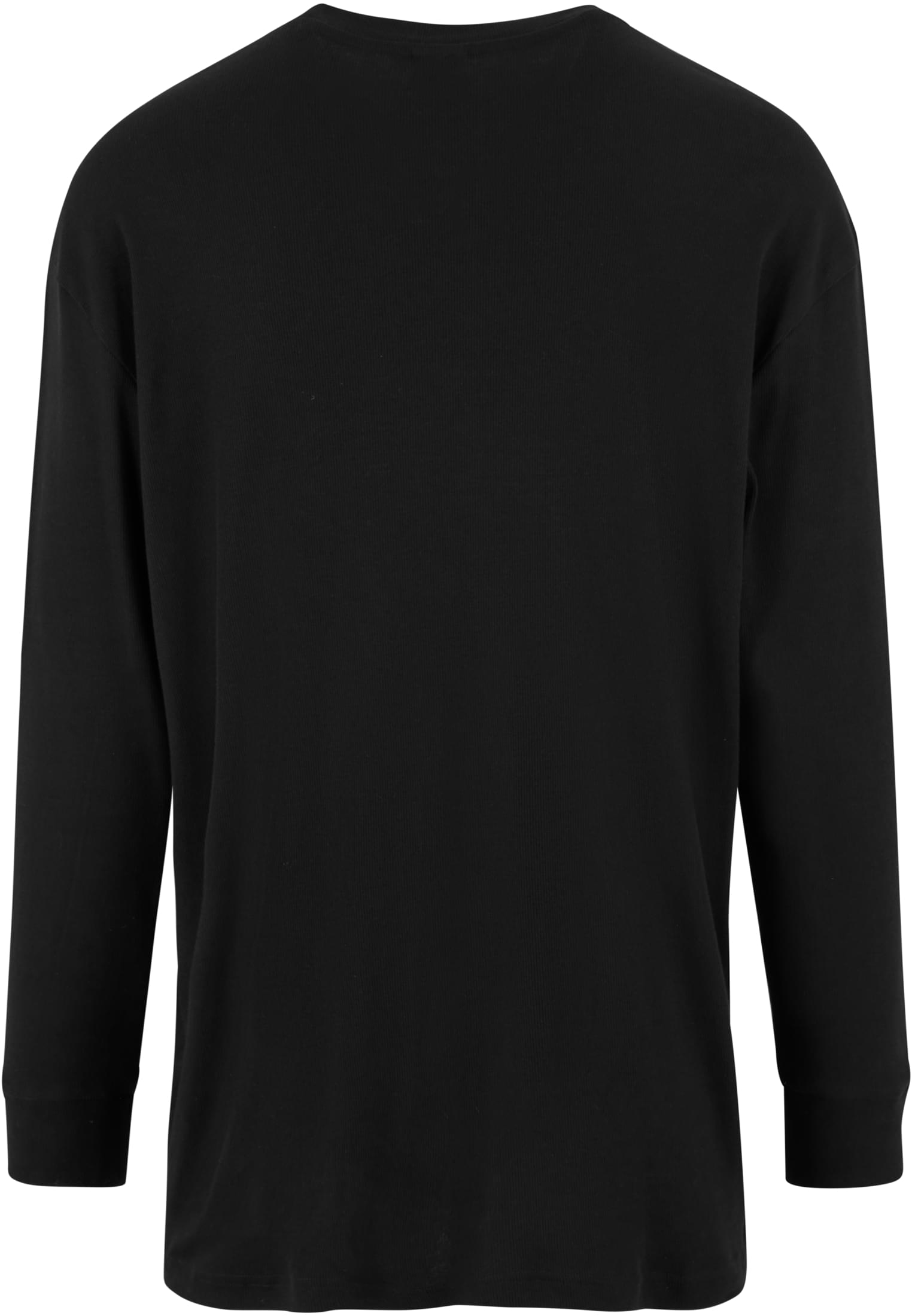 Organic Boxy Rib Longsleeve | black