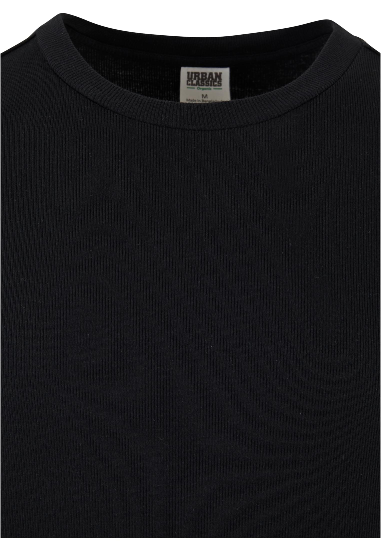 Organic Boxy Rib Longsleeve | black