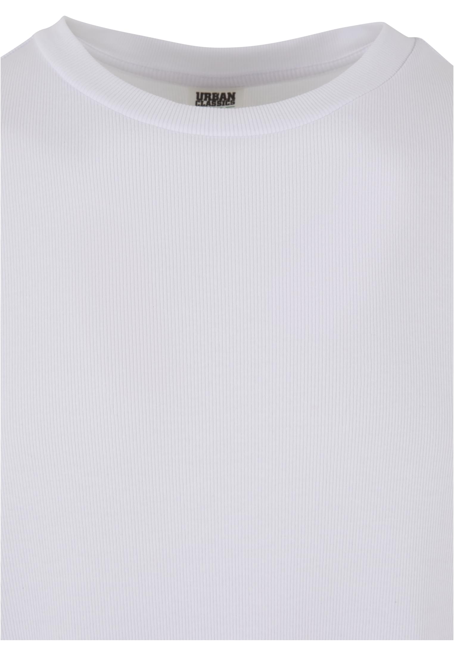 Organic Boxy Rib Longsleeve | white