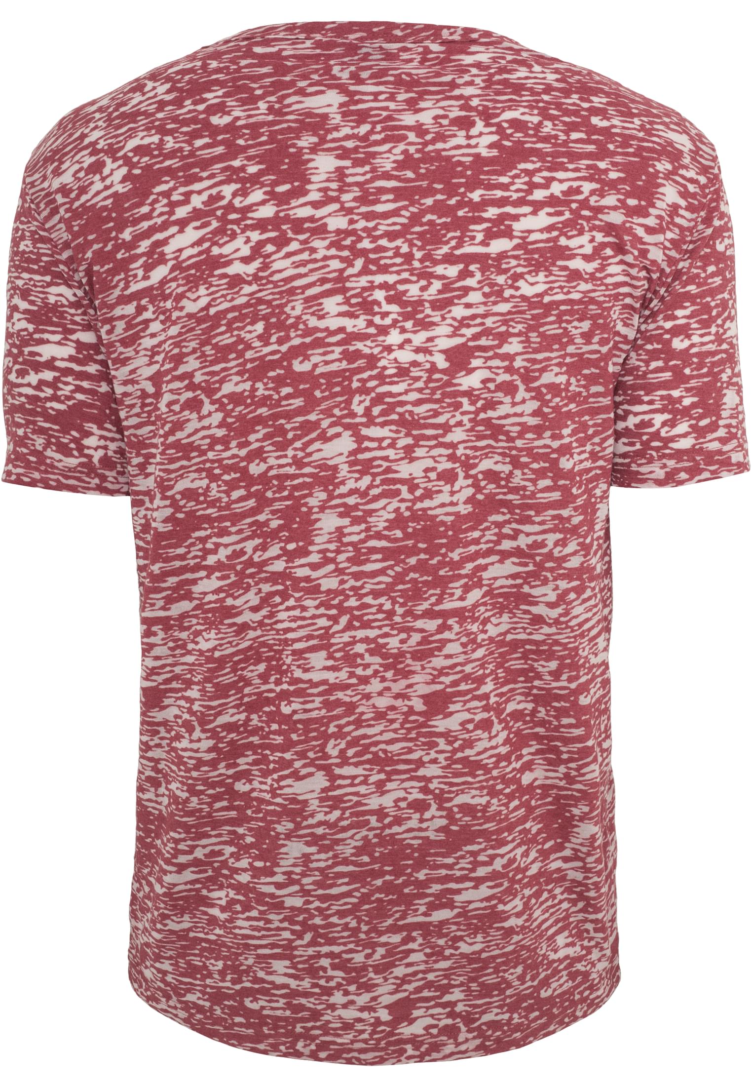 Melange Burnout Tee | ruby