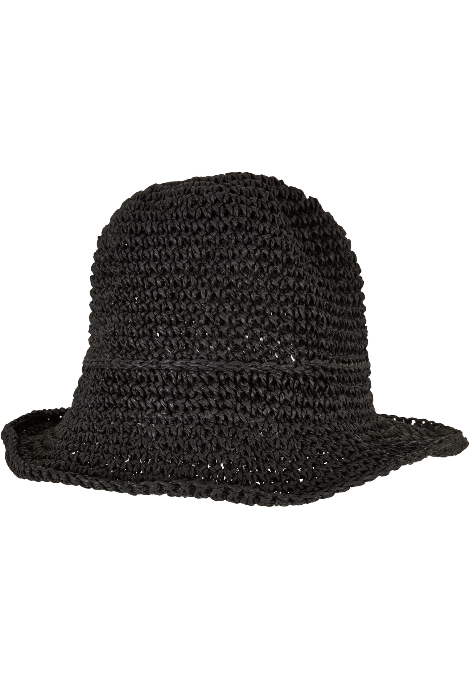 Braid Bast Bucket Hat | black