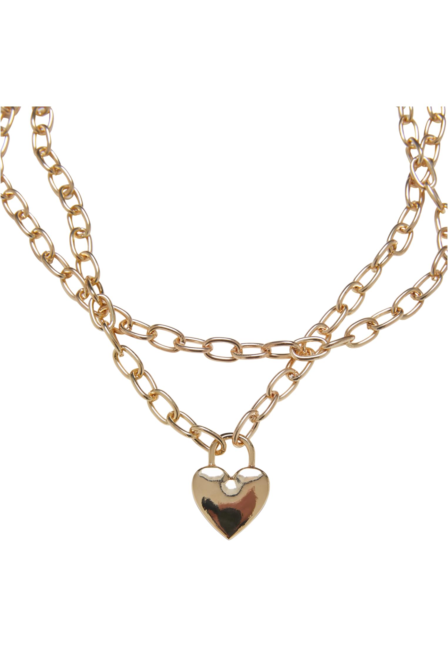 Heart Padlock Necklace | gold