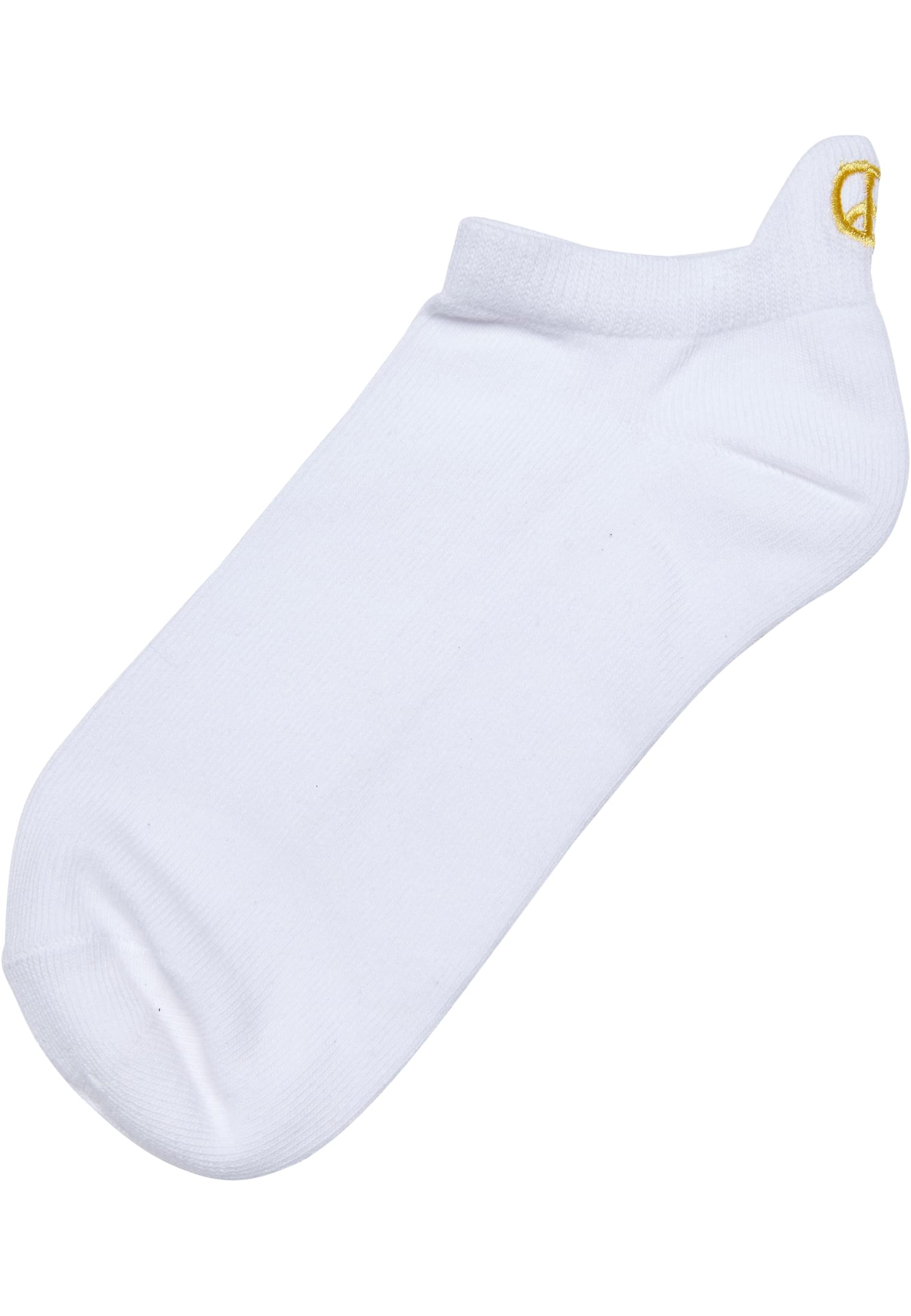 Peace Fancy Edge No Show Socks 3-Pack | white/black