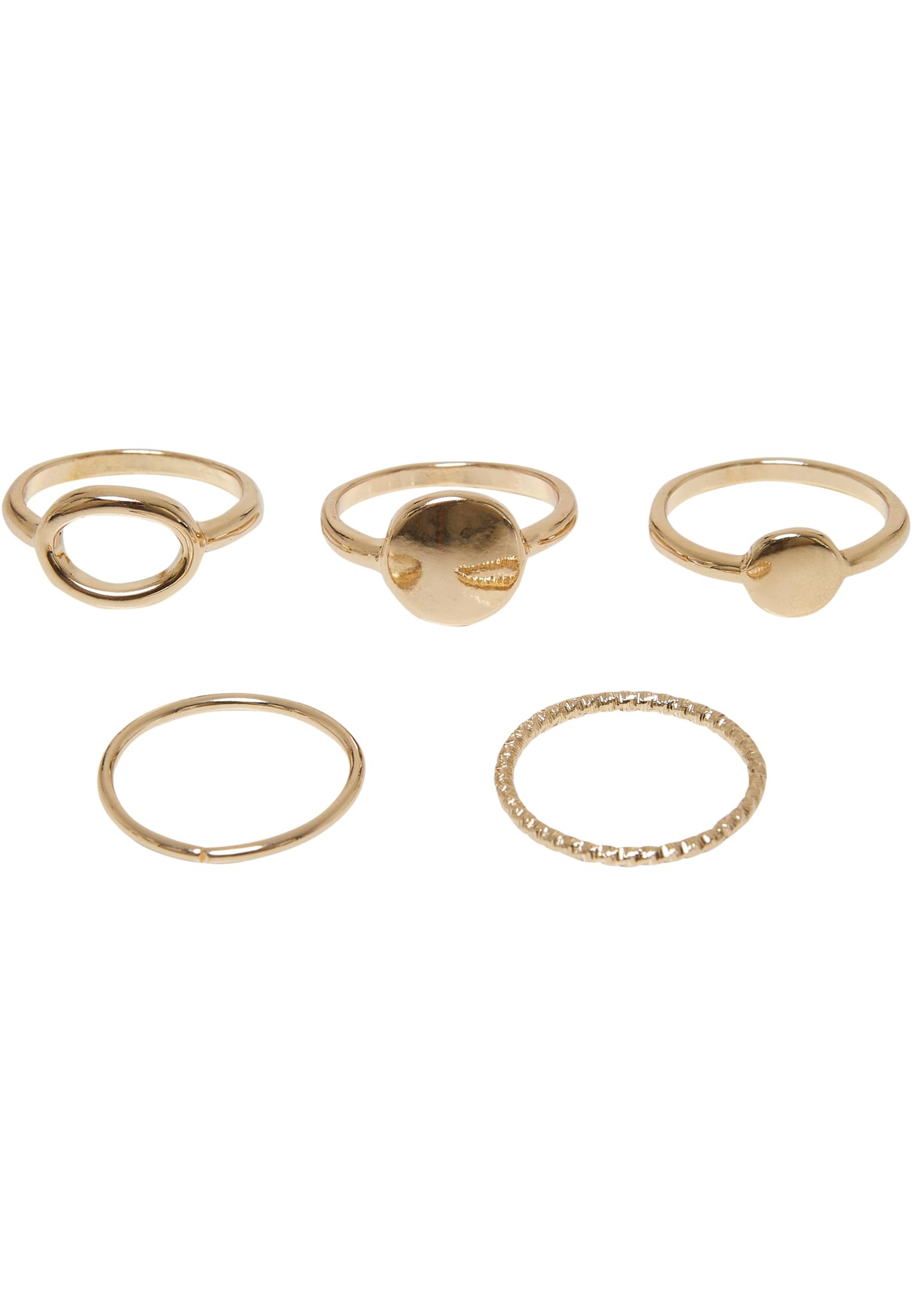 Basic Stacking Ring 5-Pack | gold