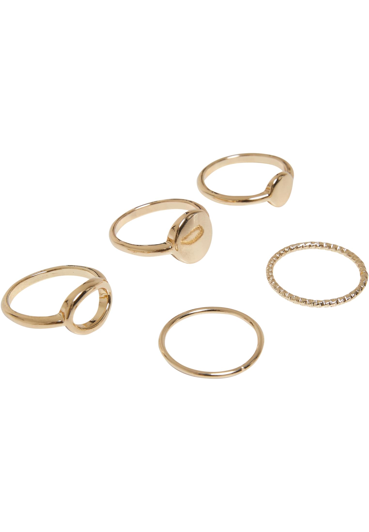 Basic Stacking Ring 5-Pack | gold