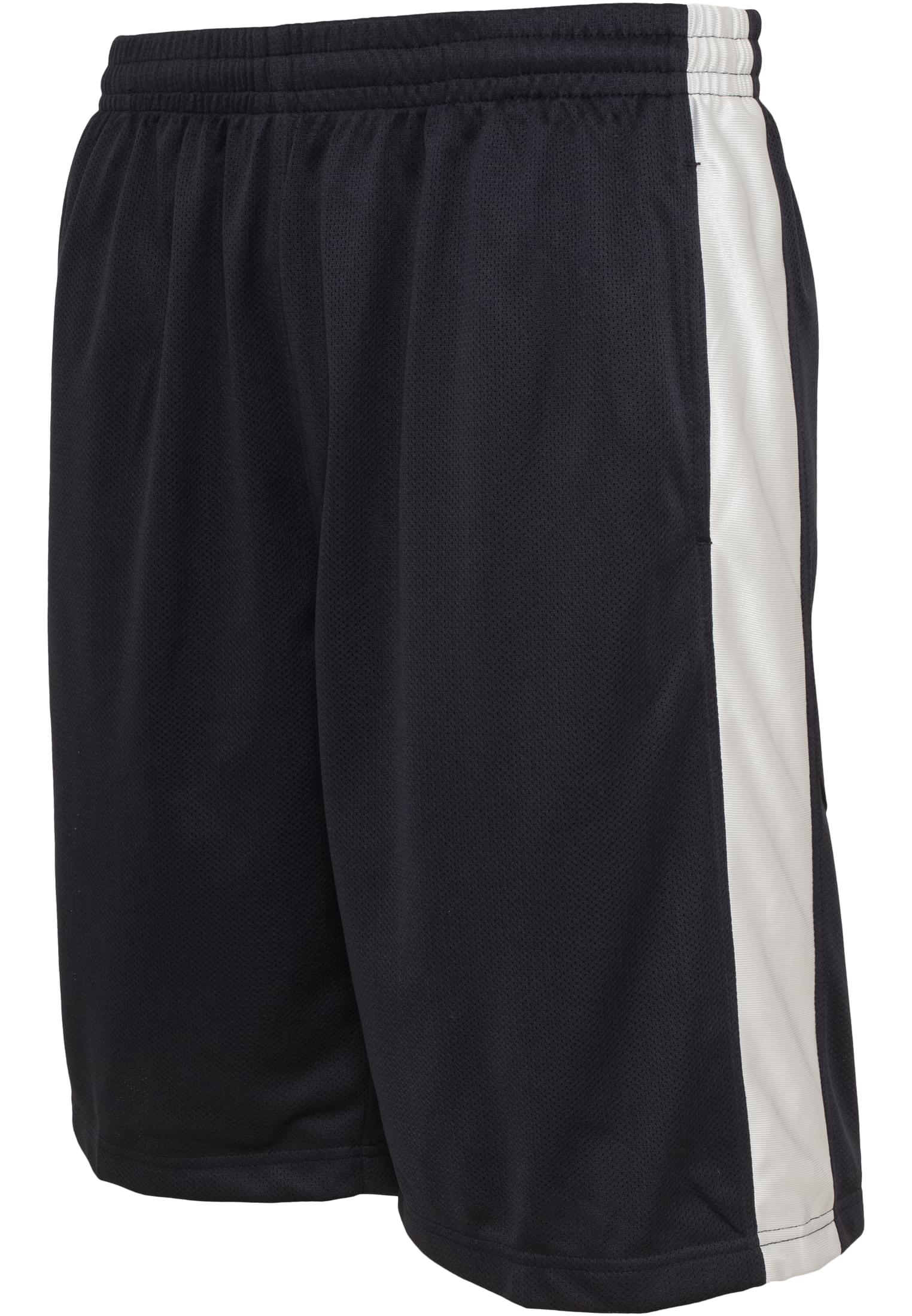 Sidestripe Bball Mesh Shorts | nvy/wht