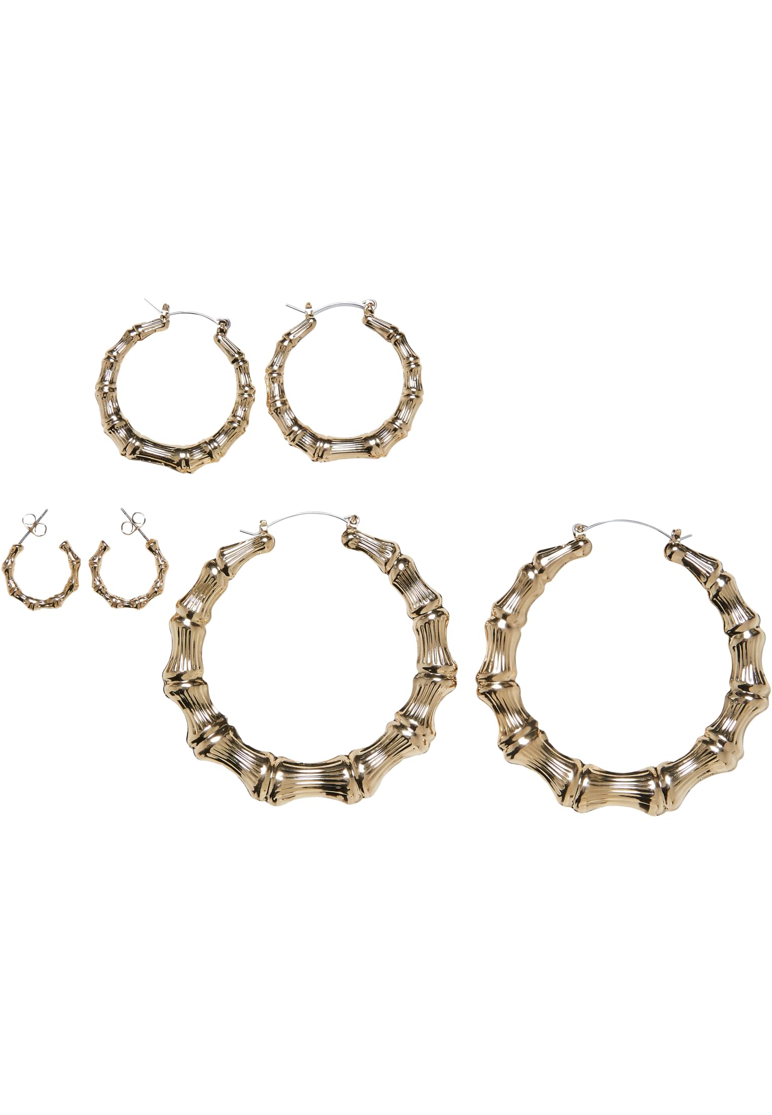 Big Bamboo Hoops 3-Pack | gold