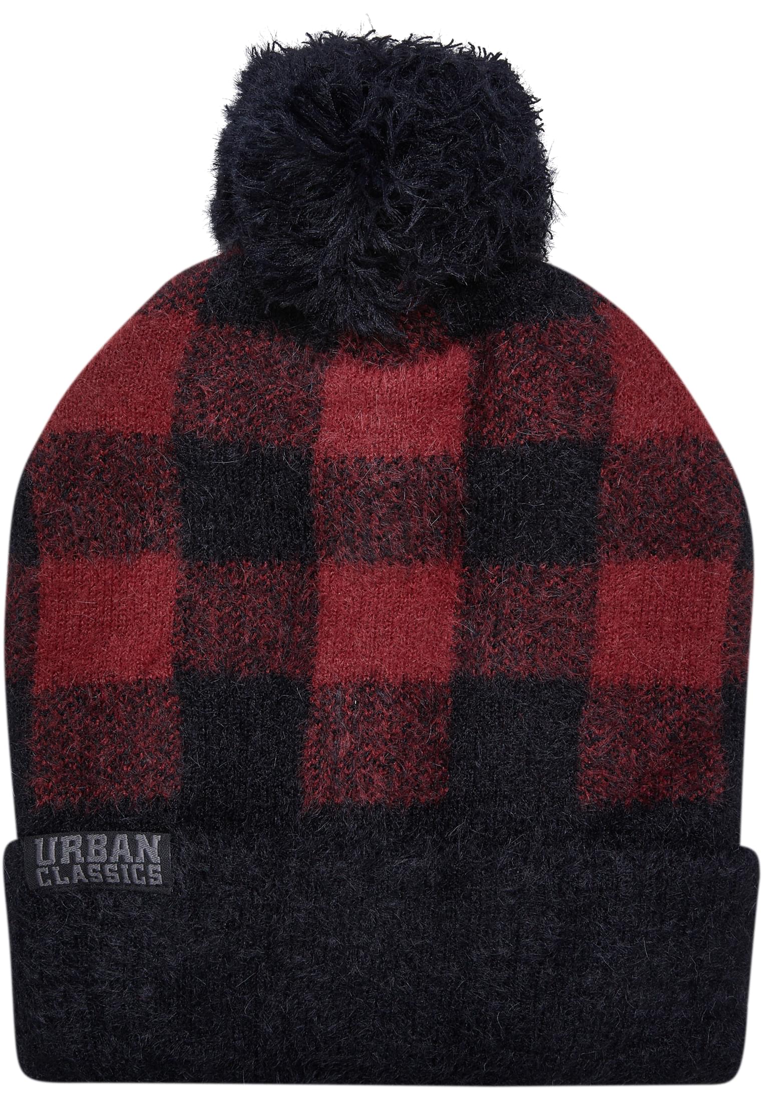 Pom Beanie | black/red