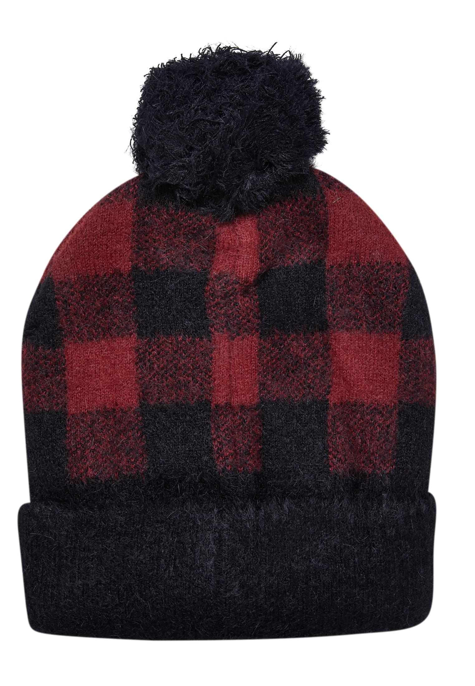 Pom Beanie | black/red