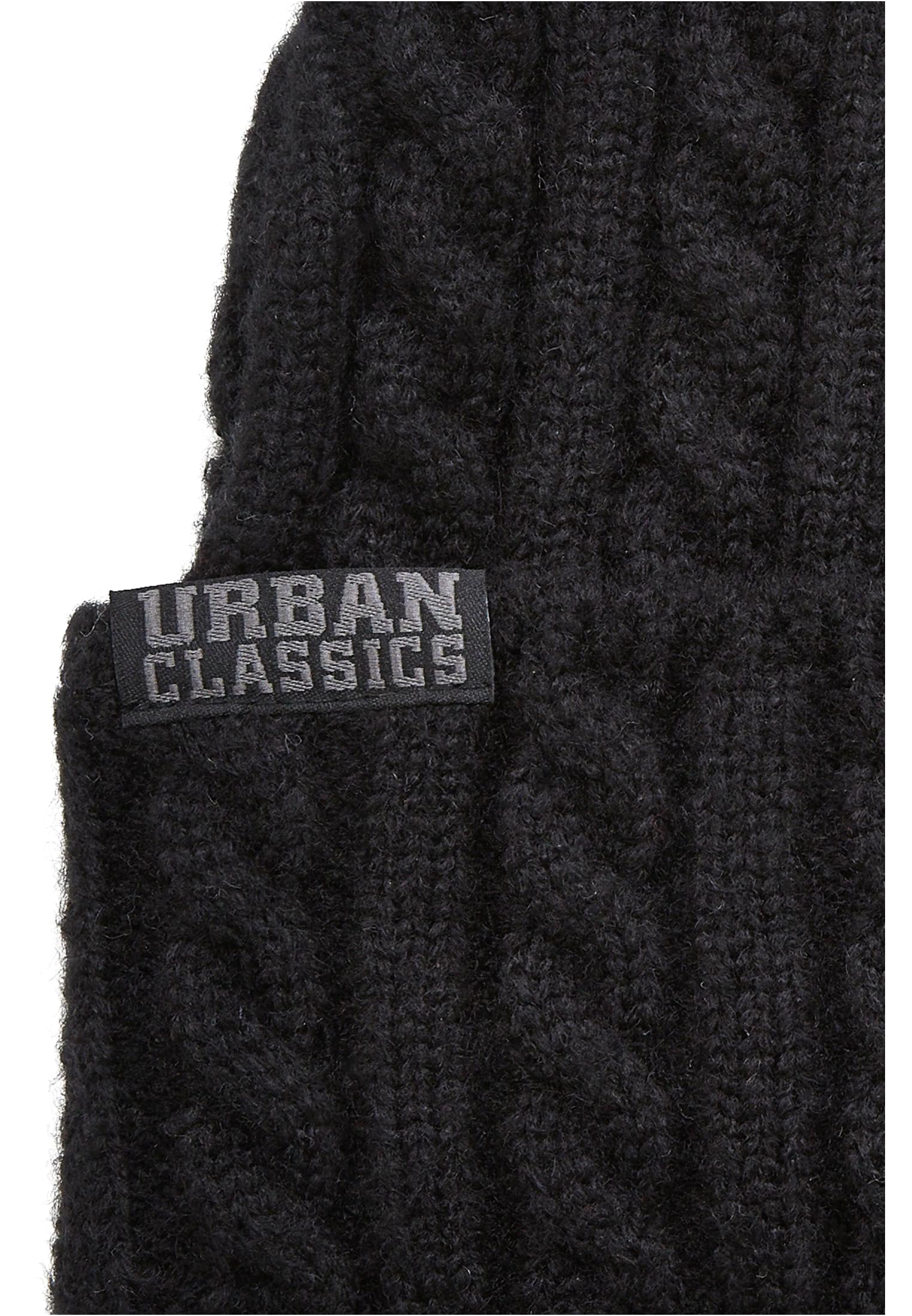 Cable Knit Beanie | black