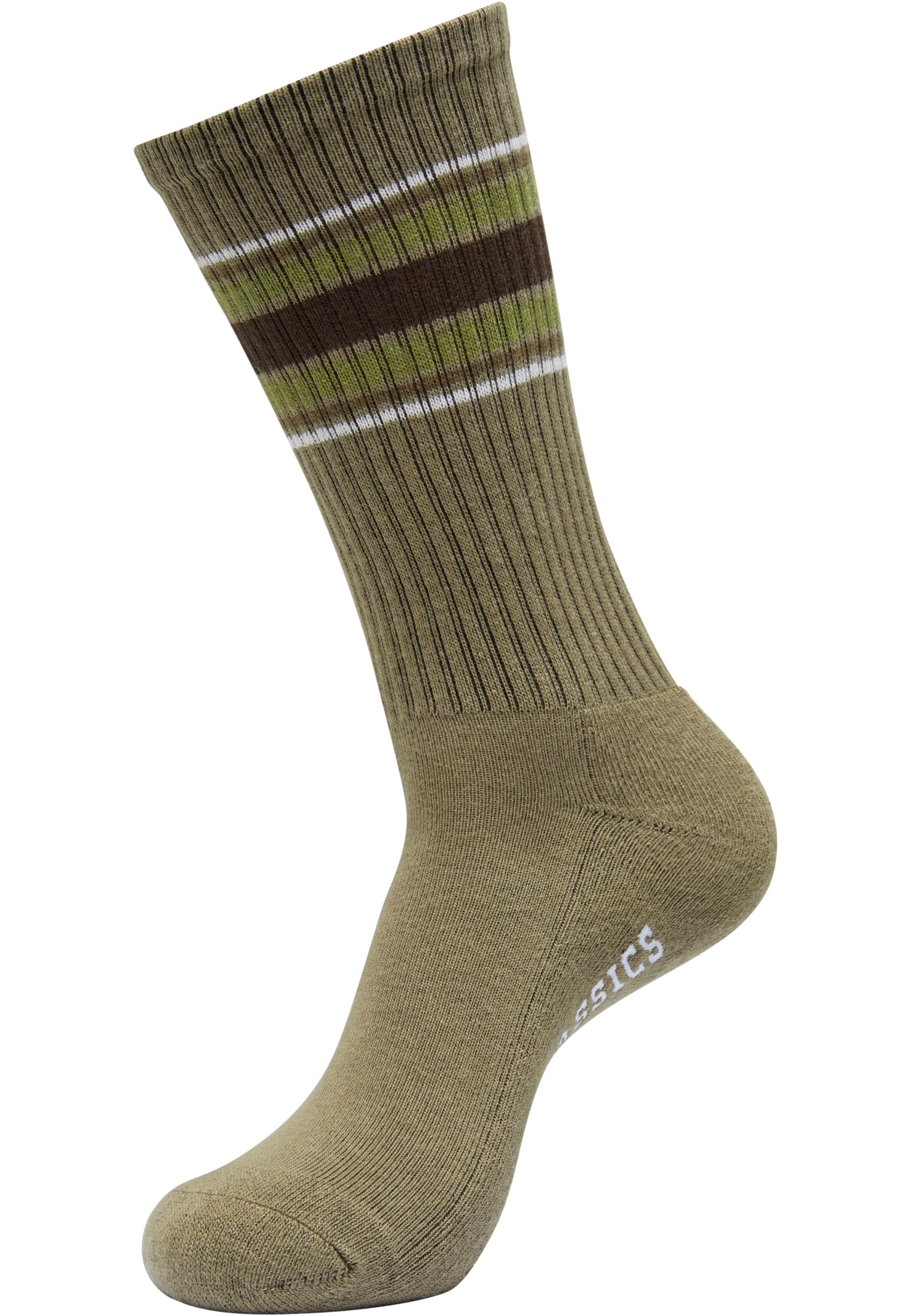 Layering Stripe Socks 4-Pack | white/whitesand/tiniolive/unionbeige