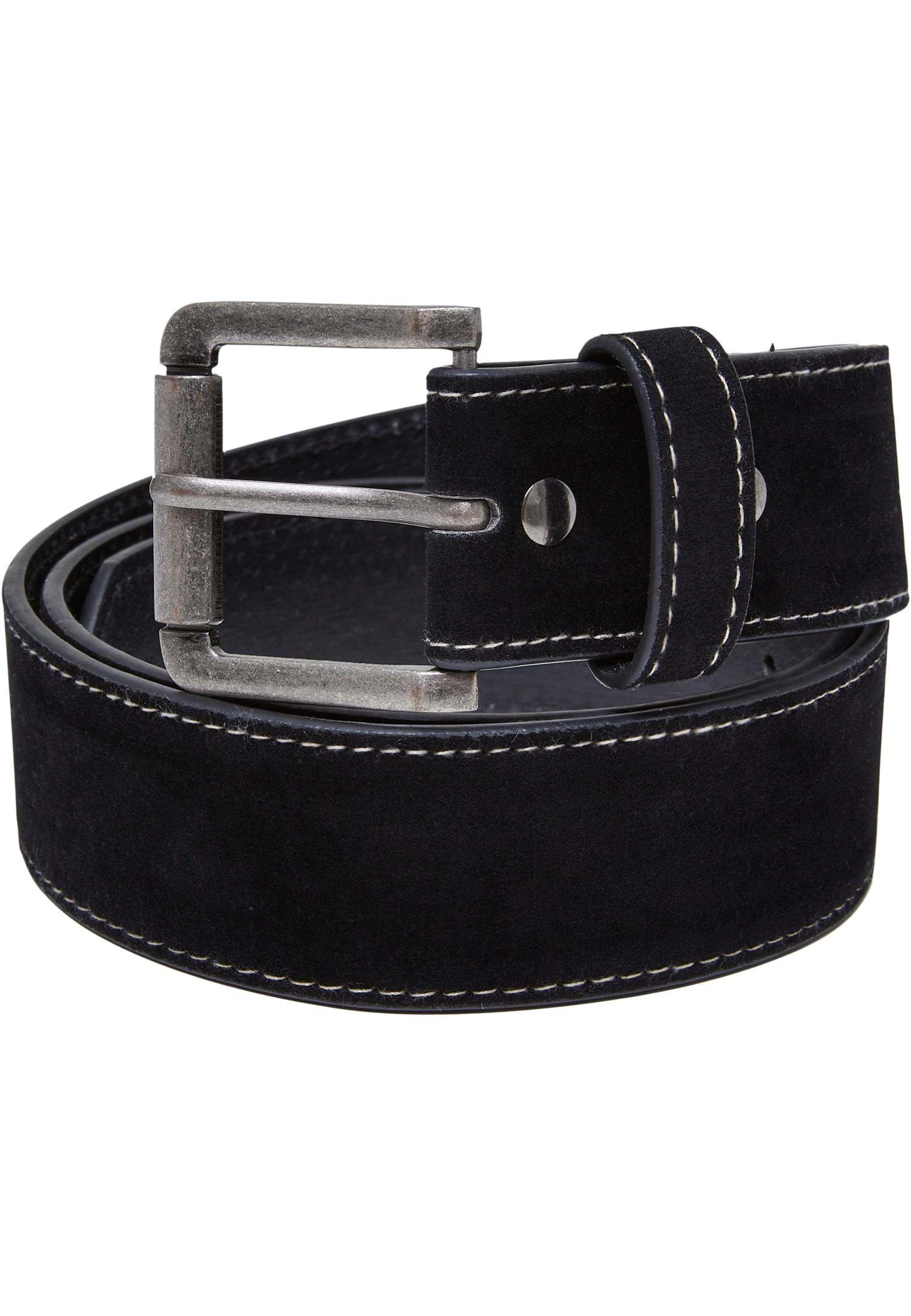 Synthetic Leather Layering Belt | black