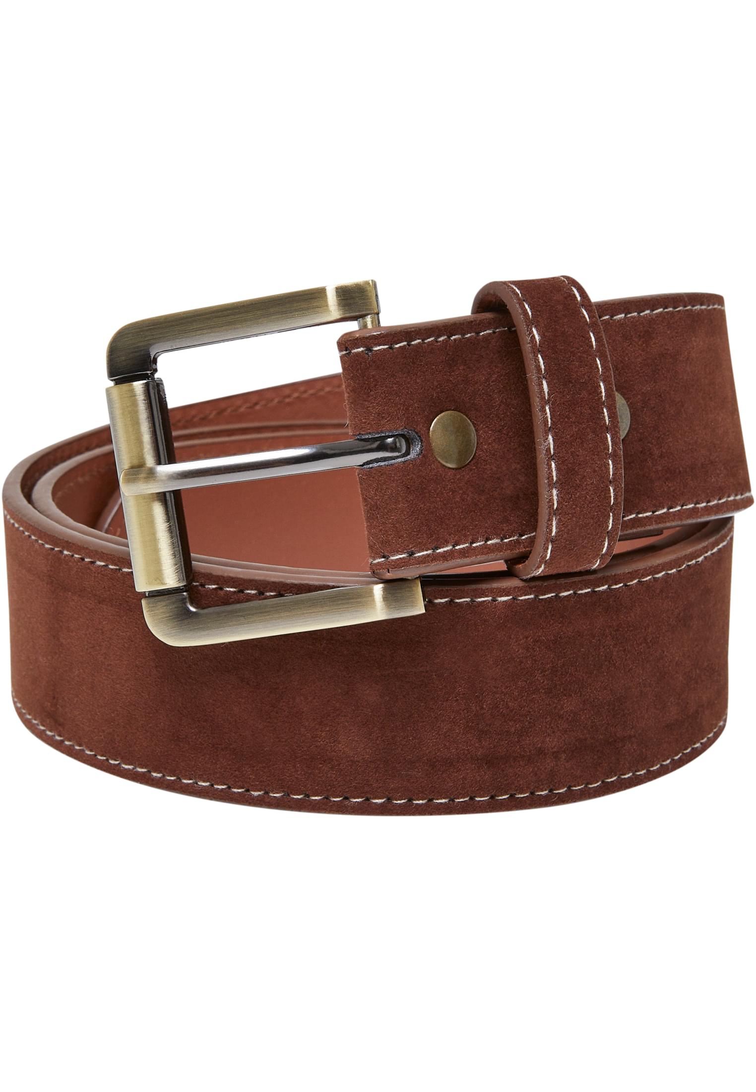 Synthetic Leather Layering Belt | brown