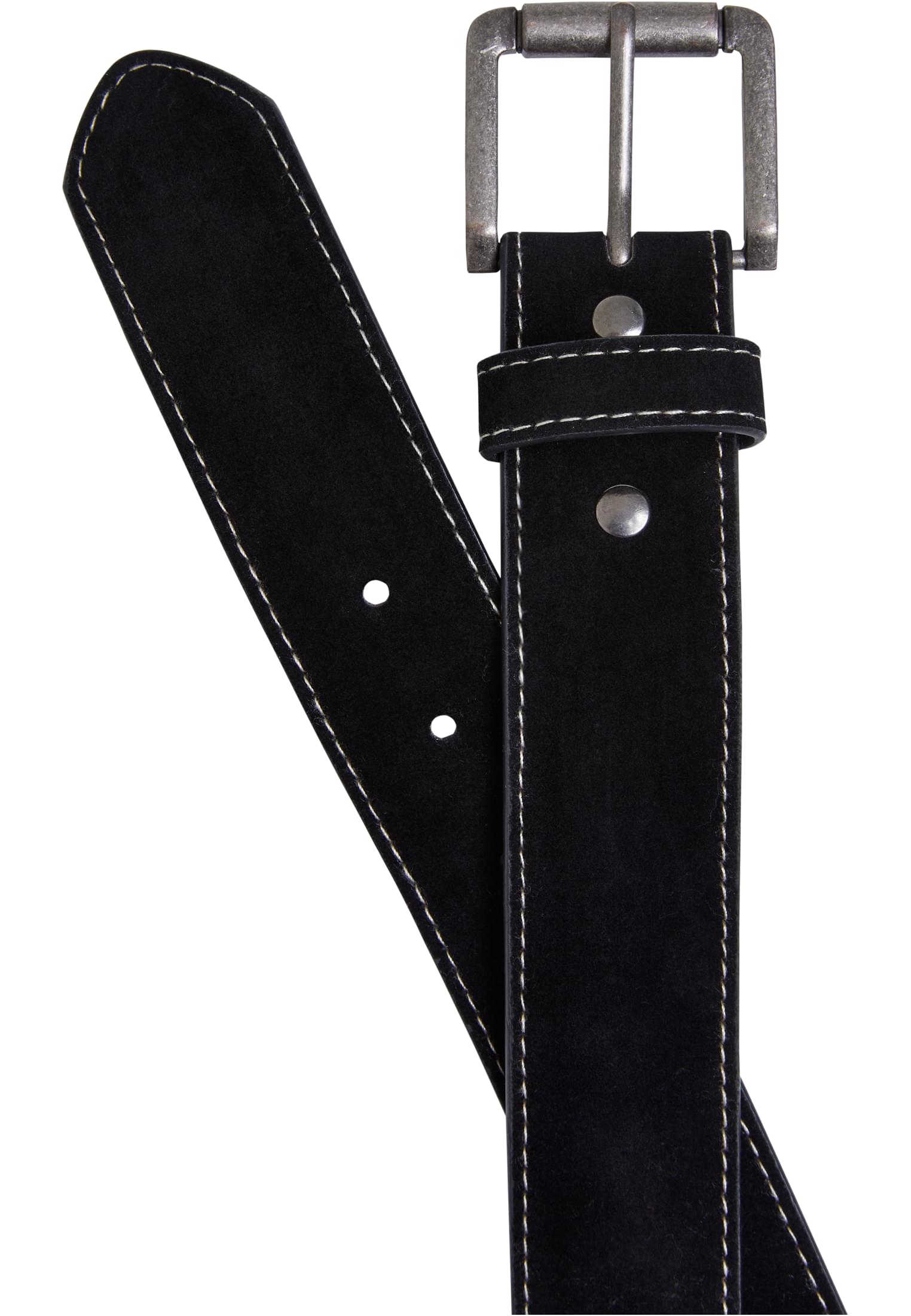 Synthetic Leather Layering Belt | black