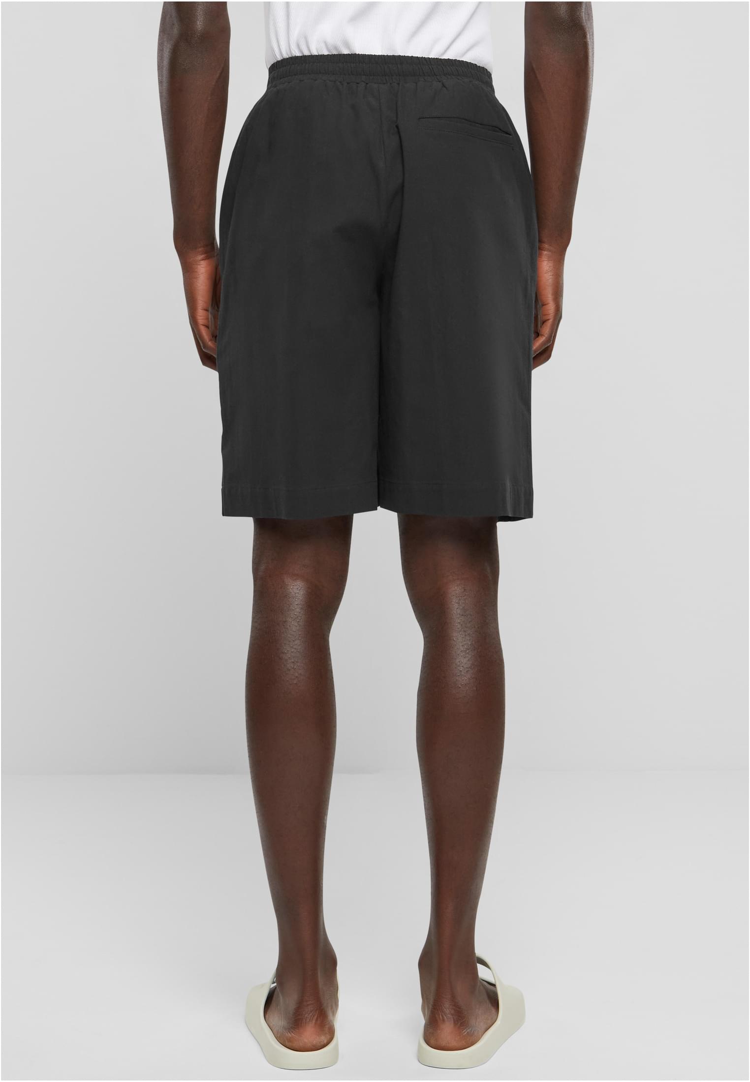 Wide Crepe Shorts | black