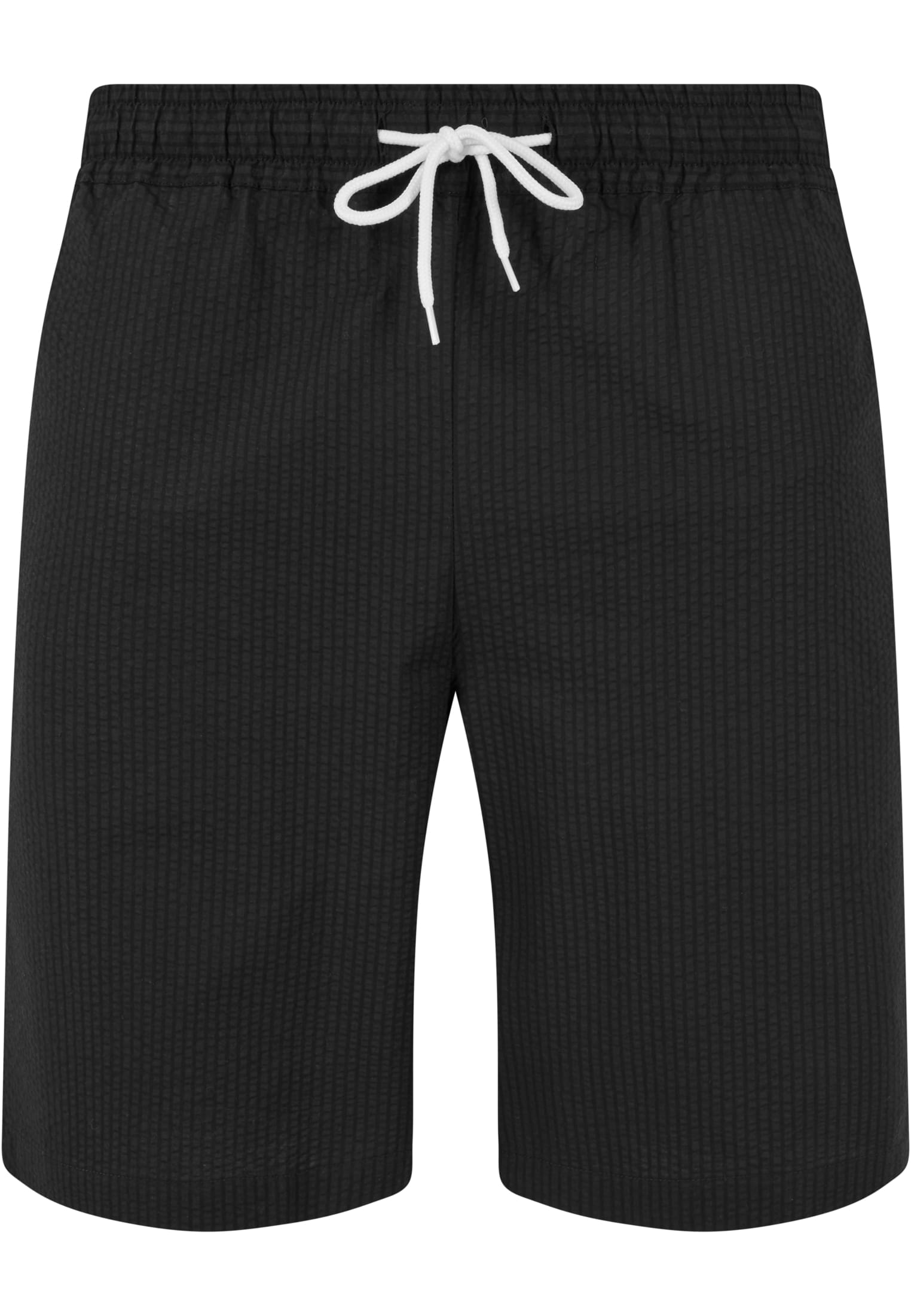 Basic Seersucker Shorts | black