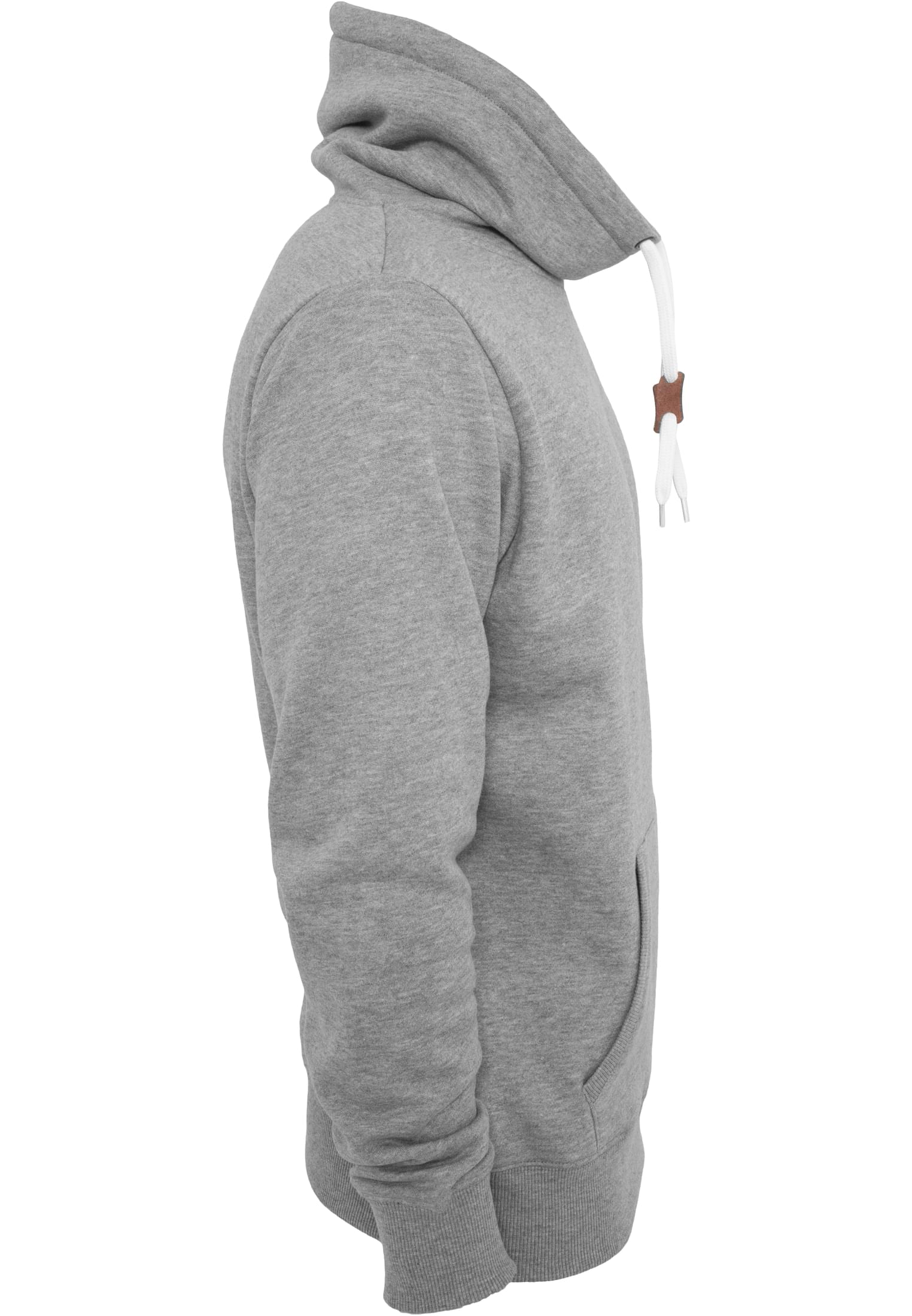 High Neck Pocket Crew | grey