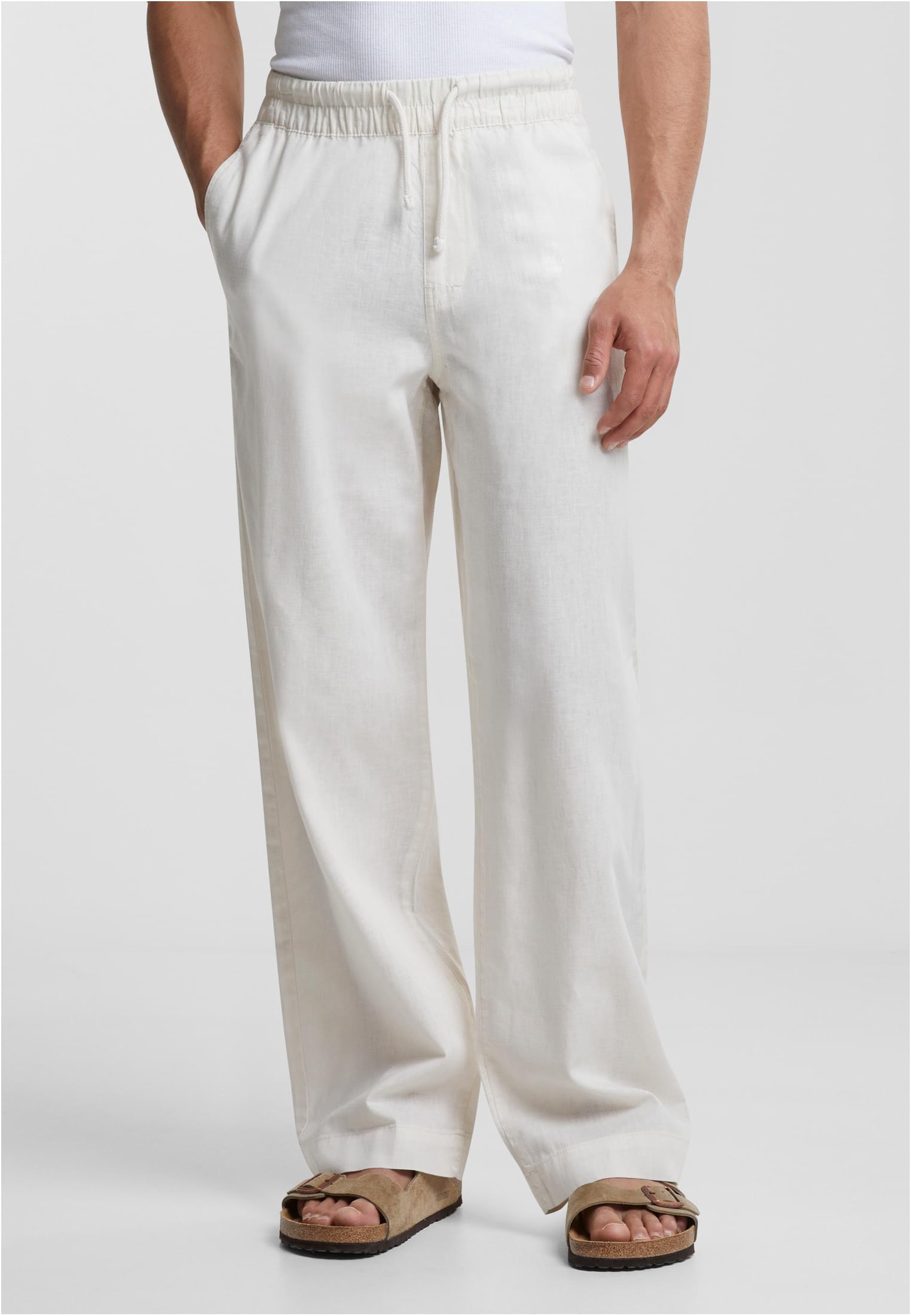 Loose Cotton Linen Pants | whitesand