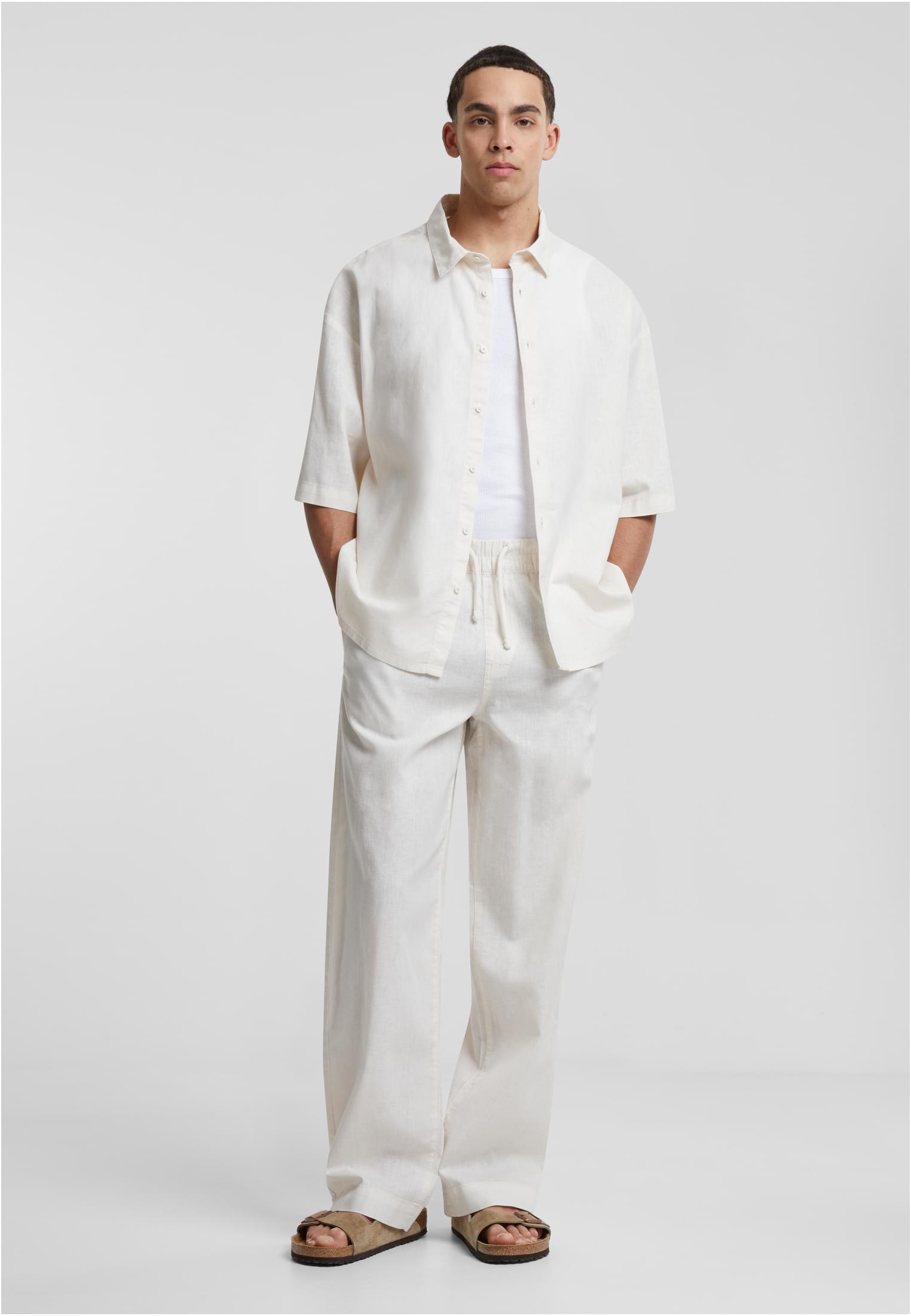 Loose Cotton Linen Pants | whitesand