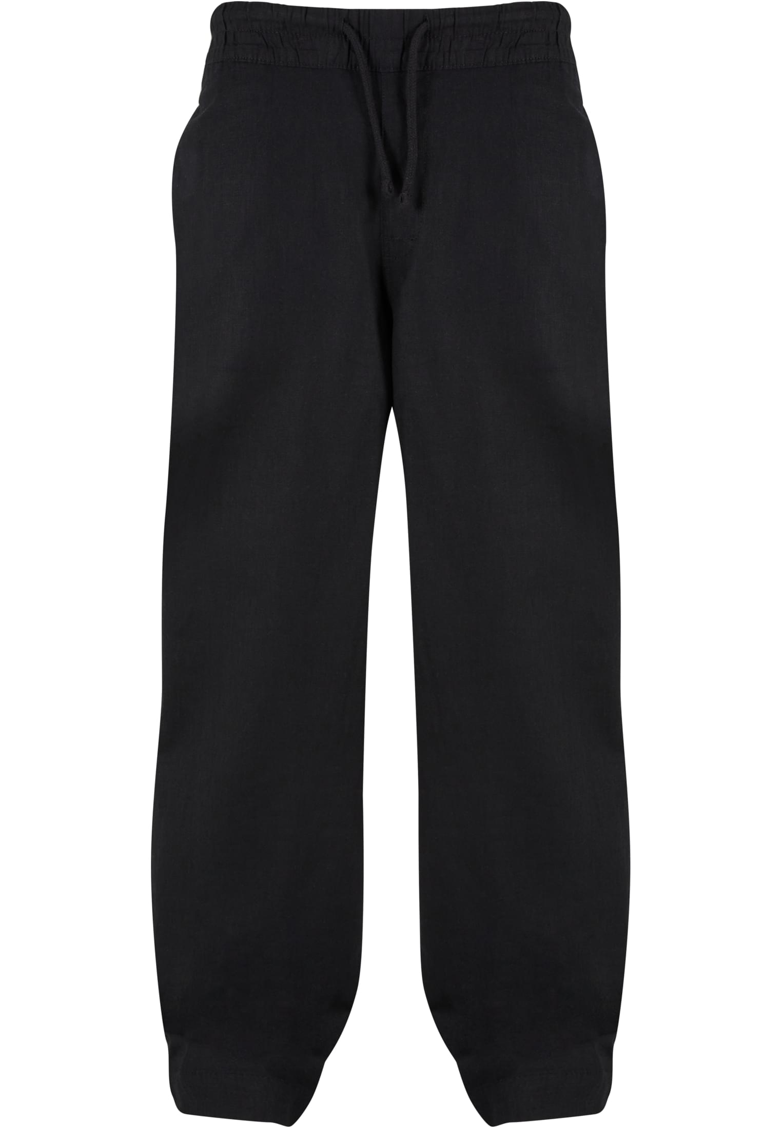 Loose Cotton Linen Pants | black