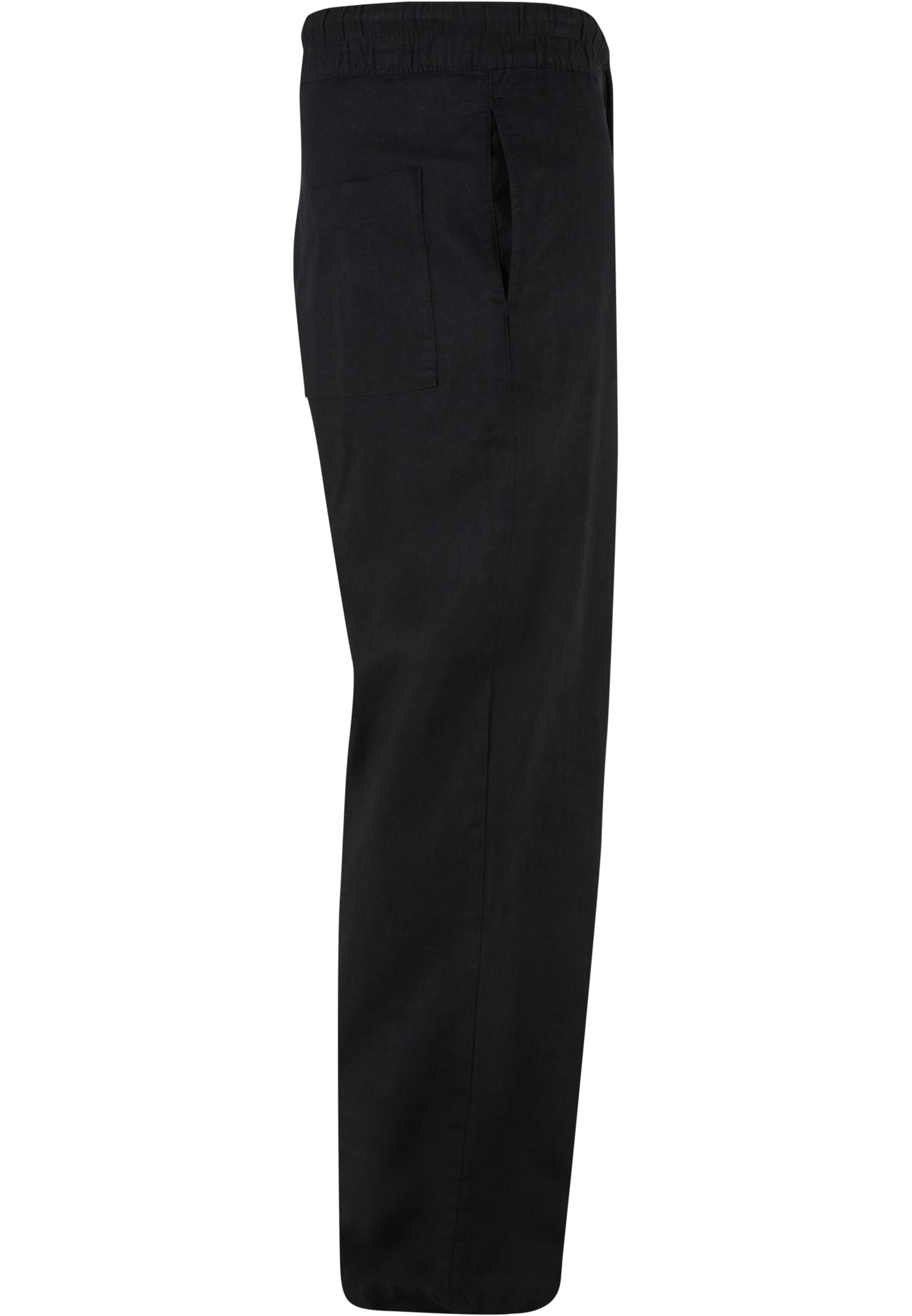 Loose Cotton Linen Pants | black