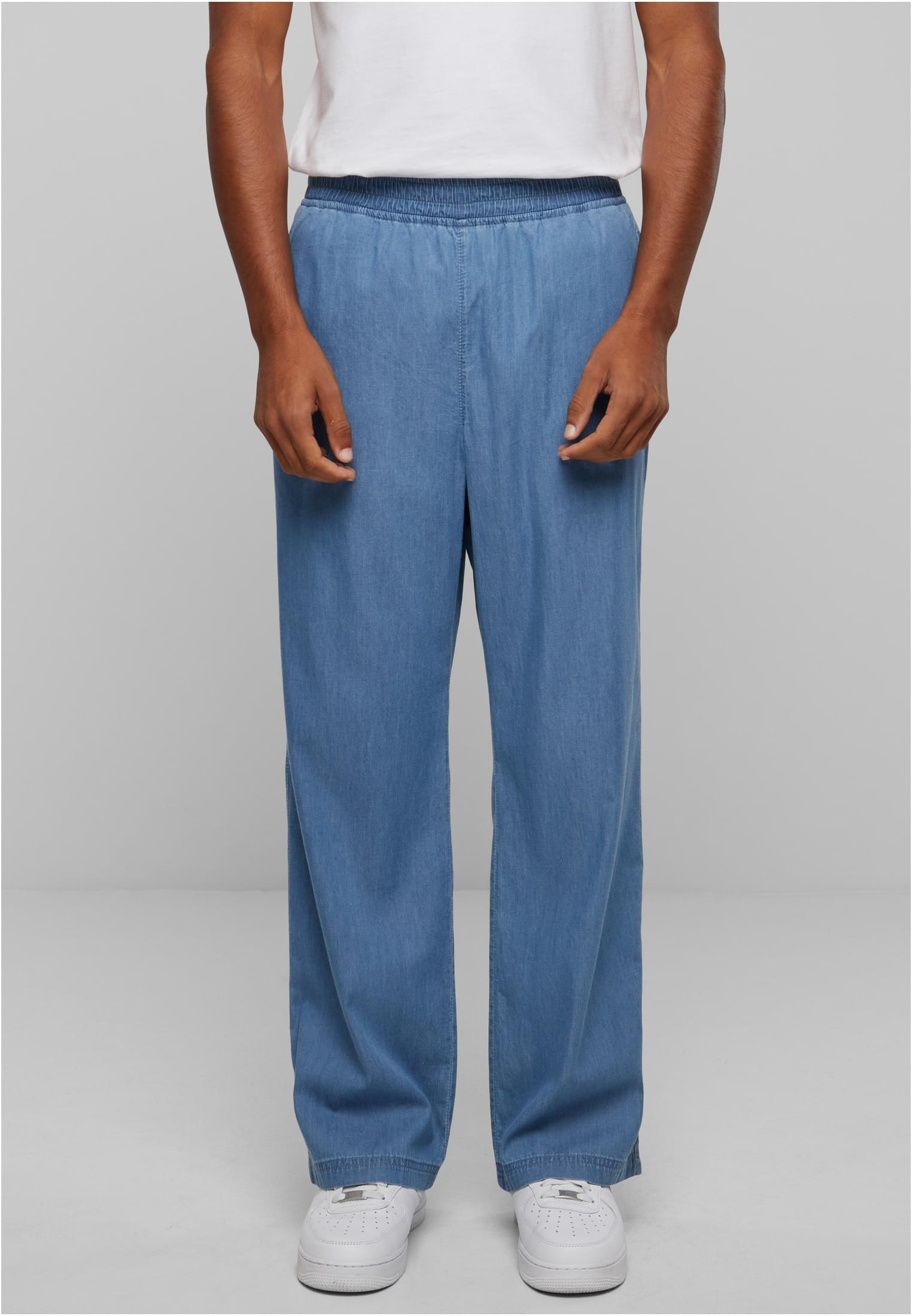 Oversized Lightweight Denim Pants | skyblue washed