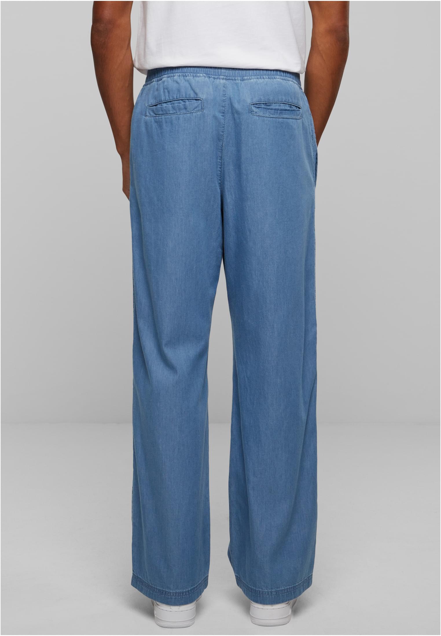 Oversized Lightweight Denim Pants | skyblue washed