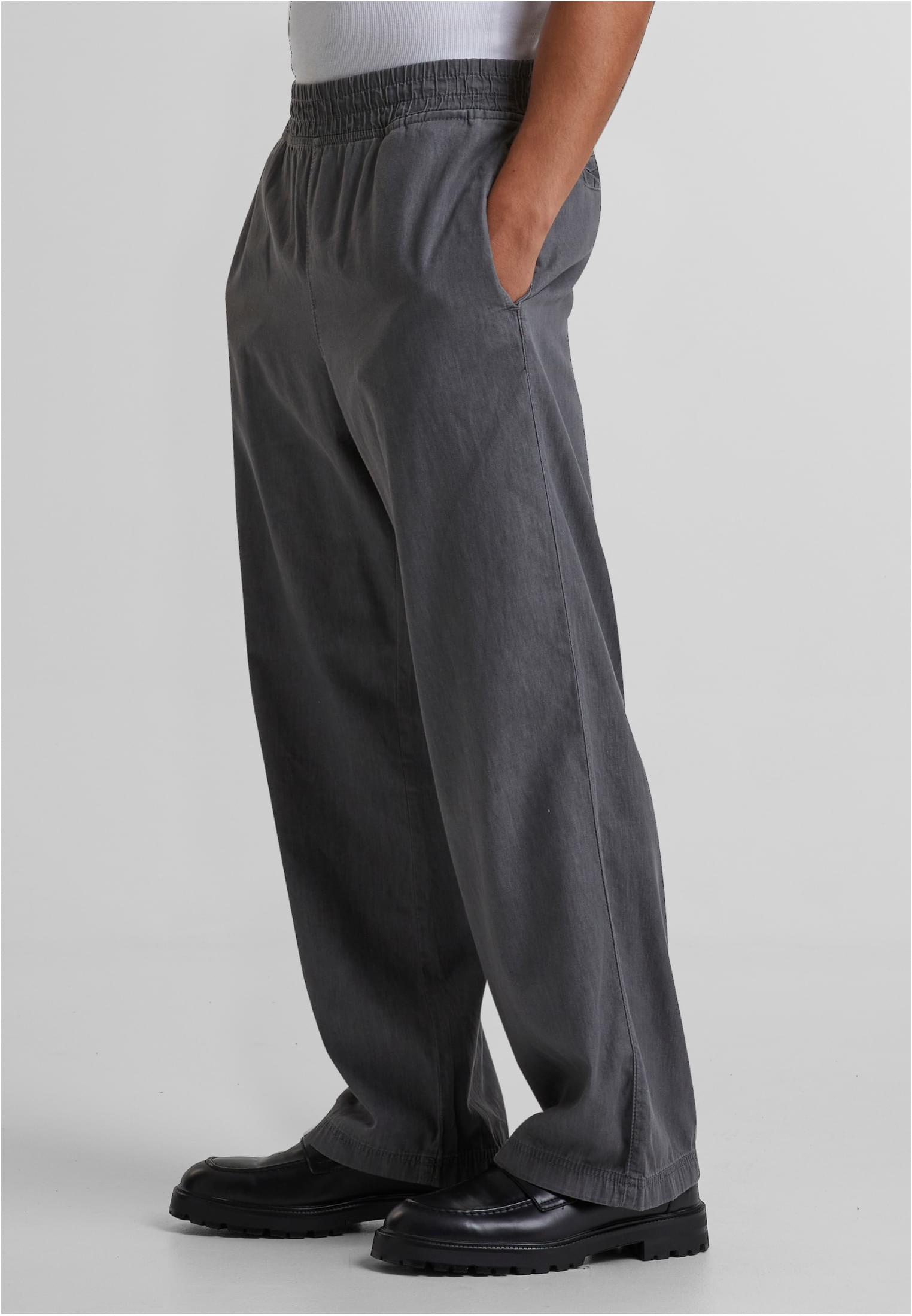 Oversized Lightweight Denim Pants | midgrey