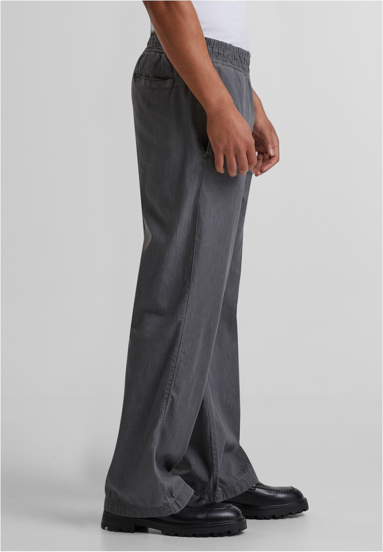 Oversized Lightweight Denim Pants | midgrey