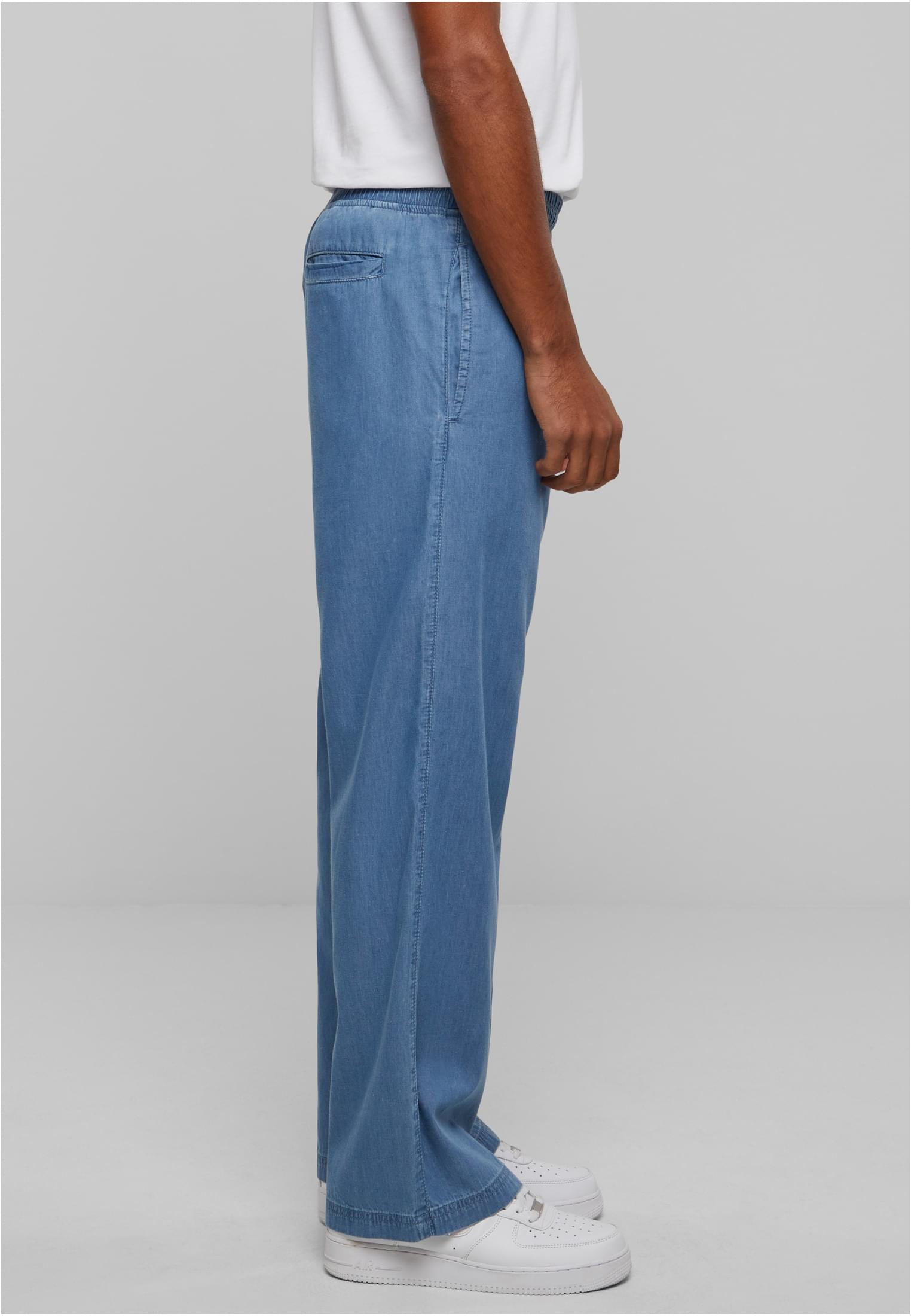 Oversized Lightweight Denim Pants | skyblue washed