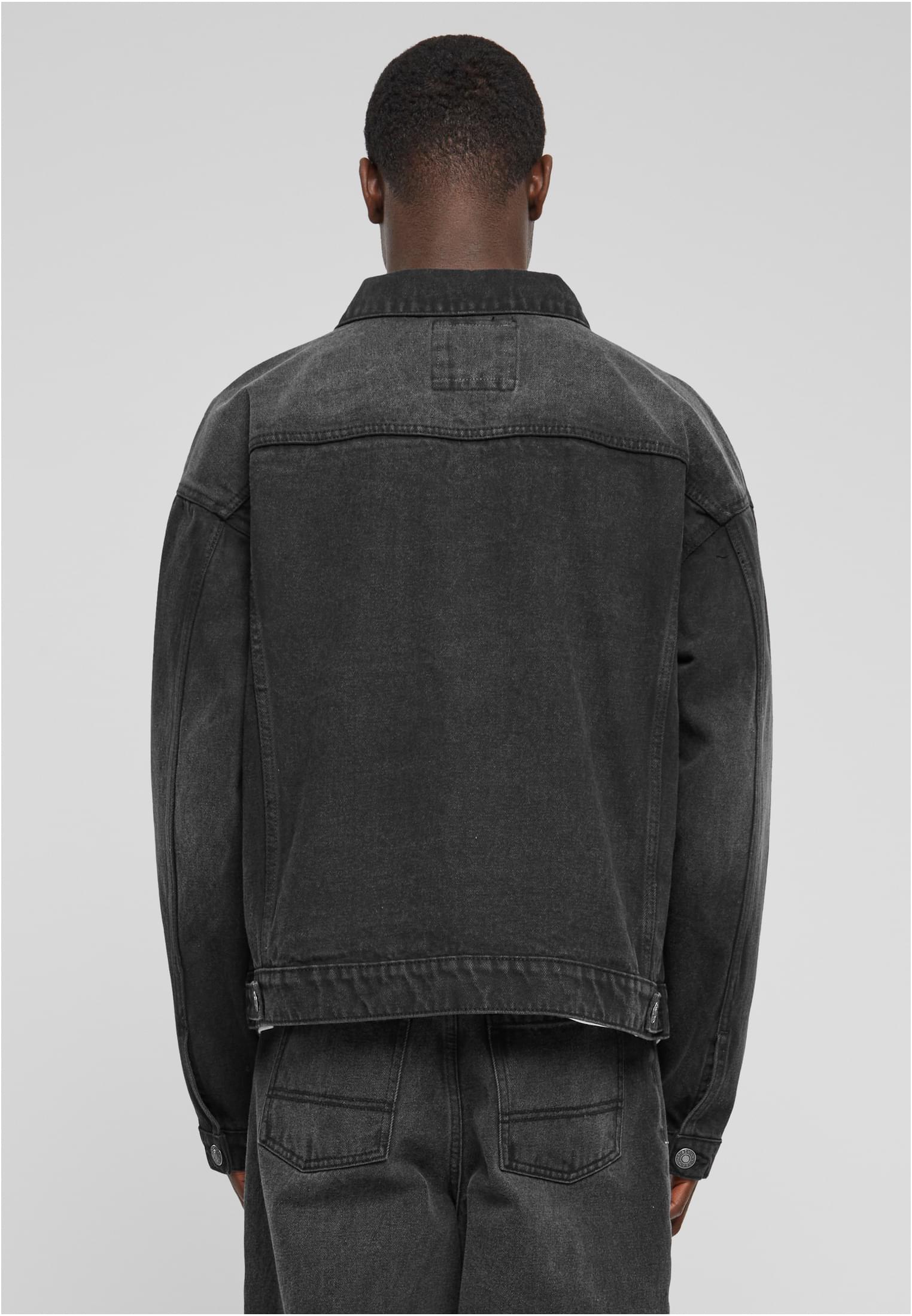 Heavy Ounce Boxy Denim Jacket | black washed