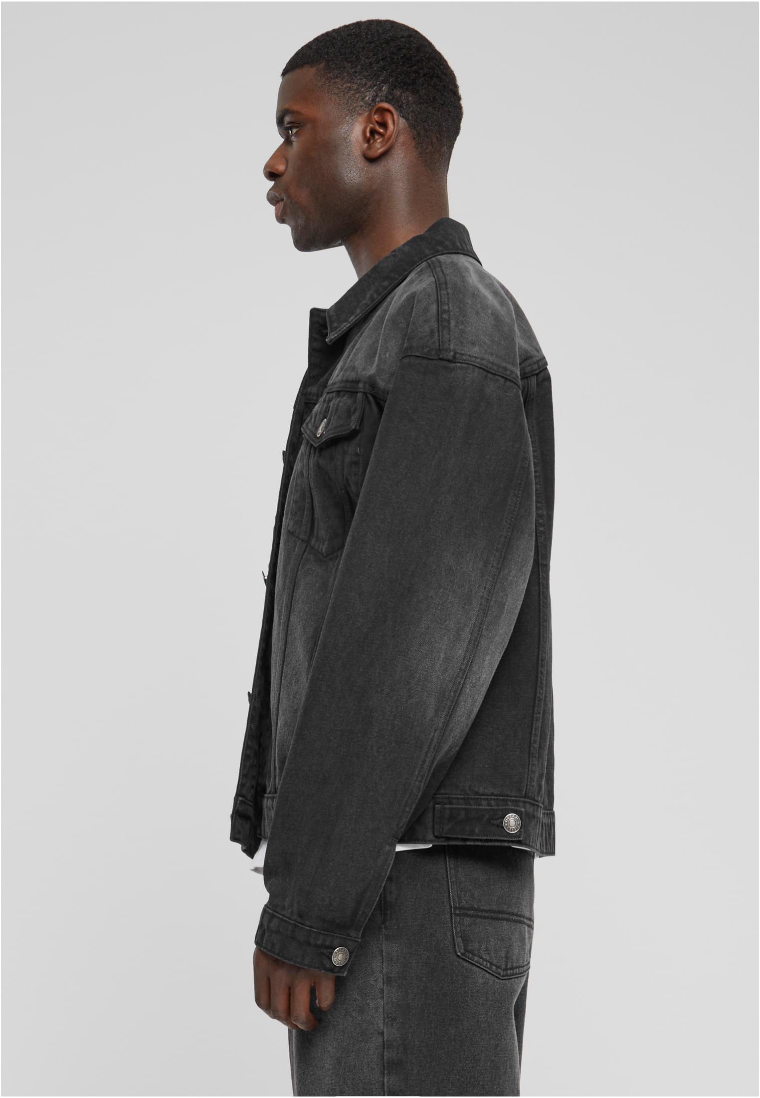 Heavy Ounce Boxy Denim Jacket | black washed