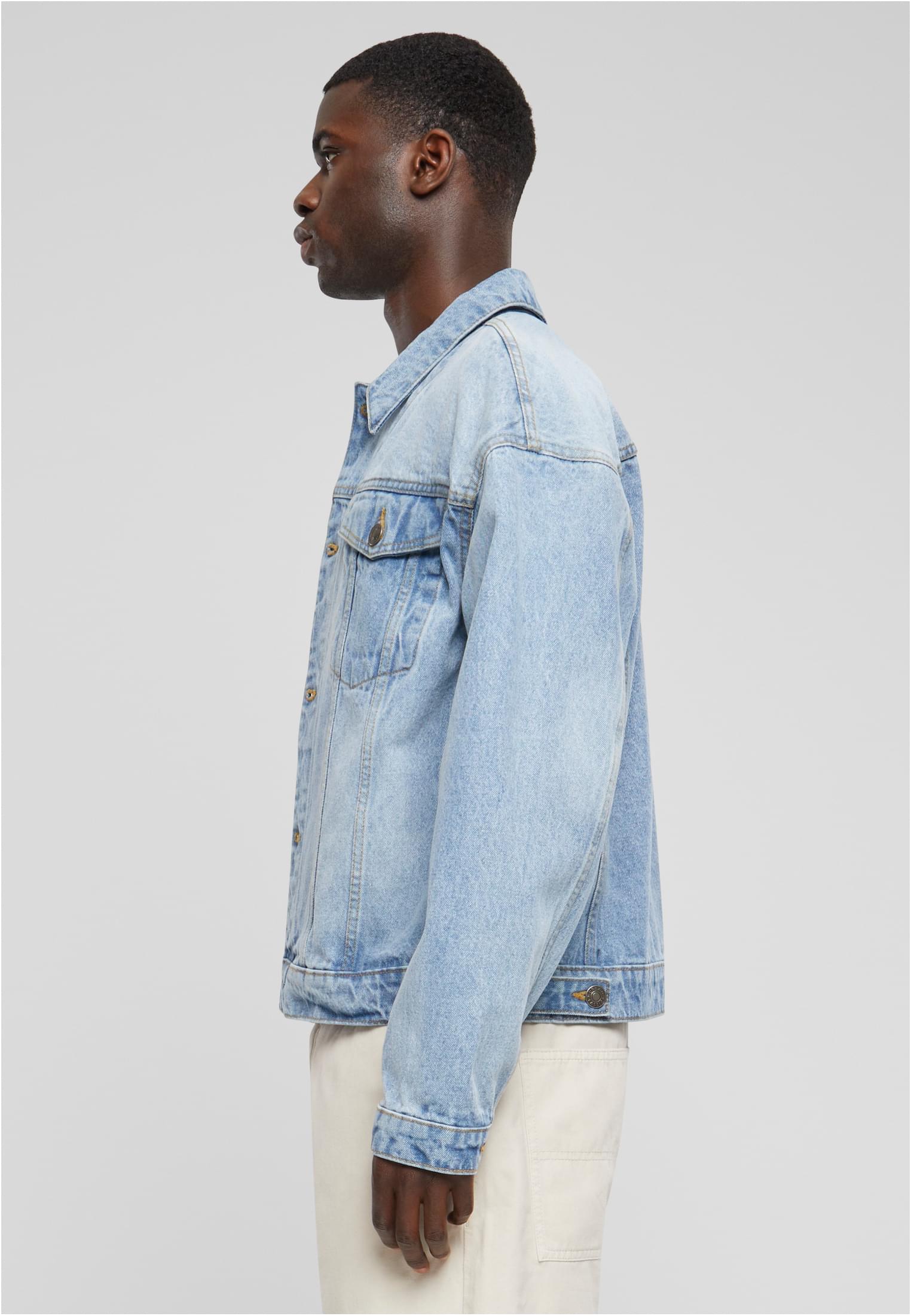 Heavy Ounce Boxy Denim Jacket | new light blue washed