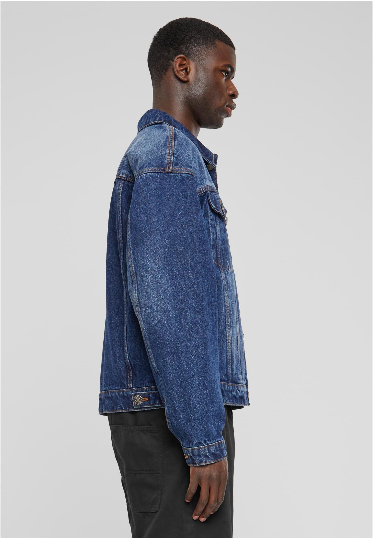 Heavy Ounce Boxy Denim Jacket | new mid blue washed