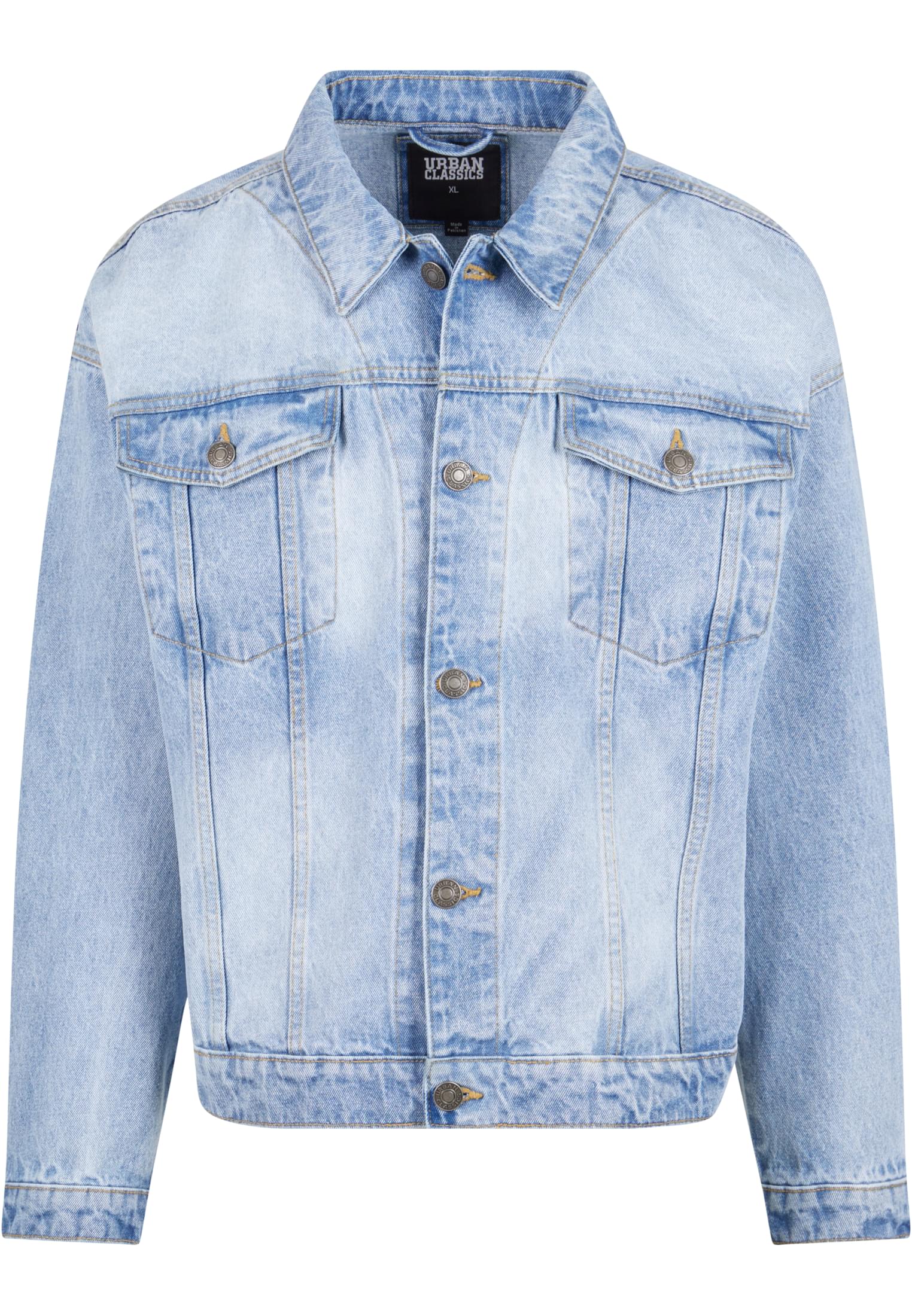 Heavy Ounce Boxy Denim Jacket | new light blue washed