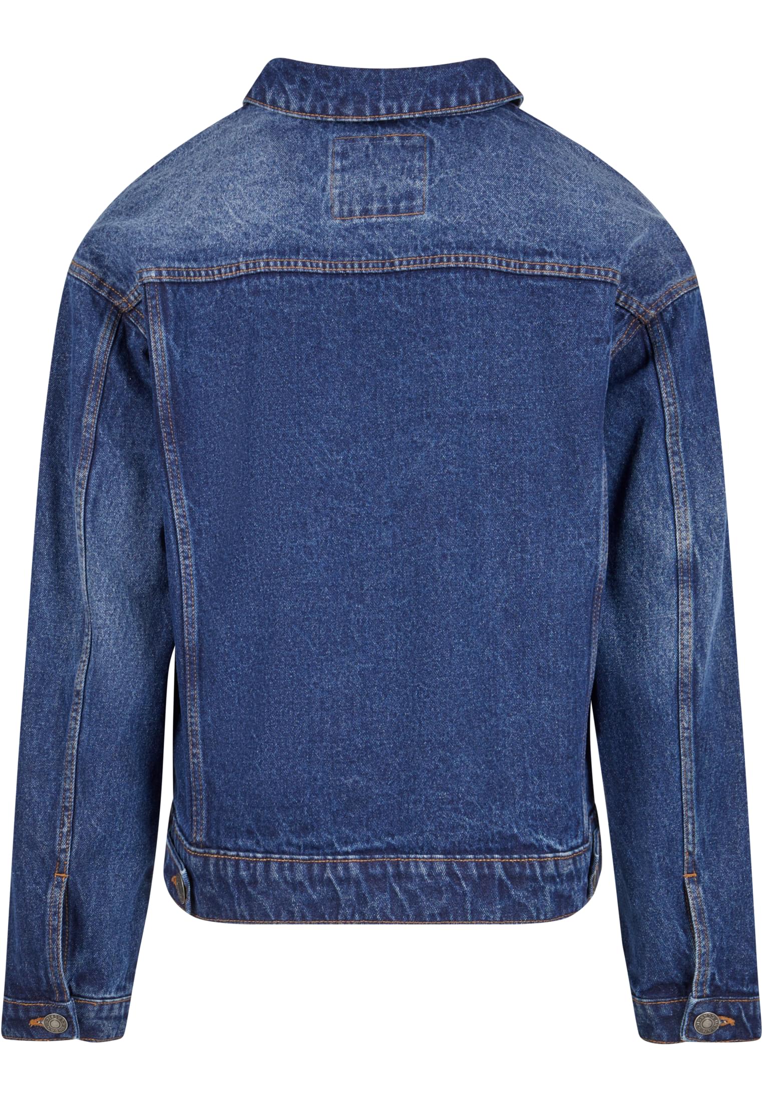 Heavy Ounce Boxy Denim Jacket | new mid blue washed