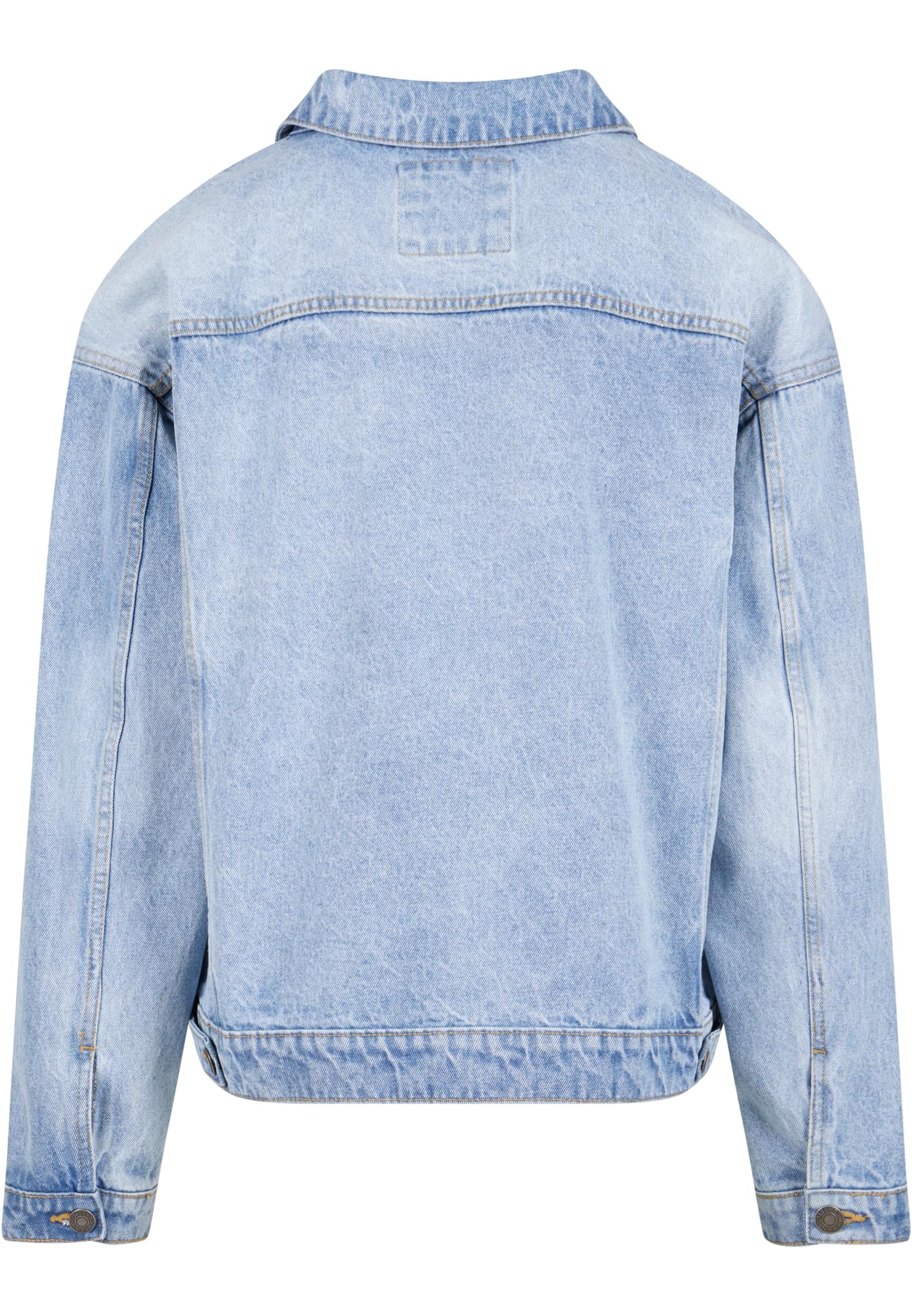 Heavy Ounce Boxy Denim Jacket | new light blue washed