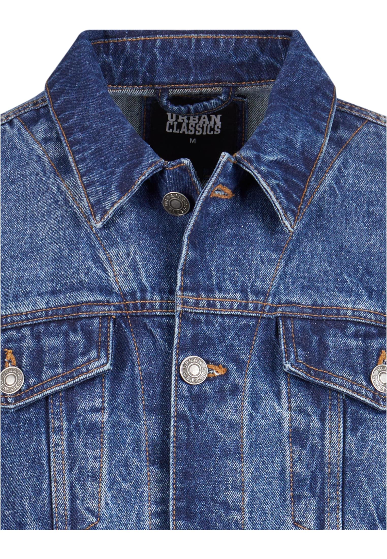 Heavy Ounce Boxy Denim Jacket | new mid blue washed