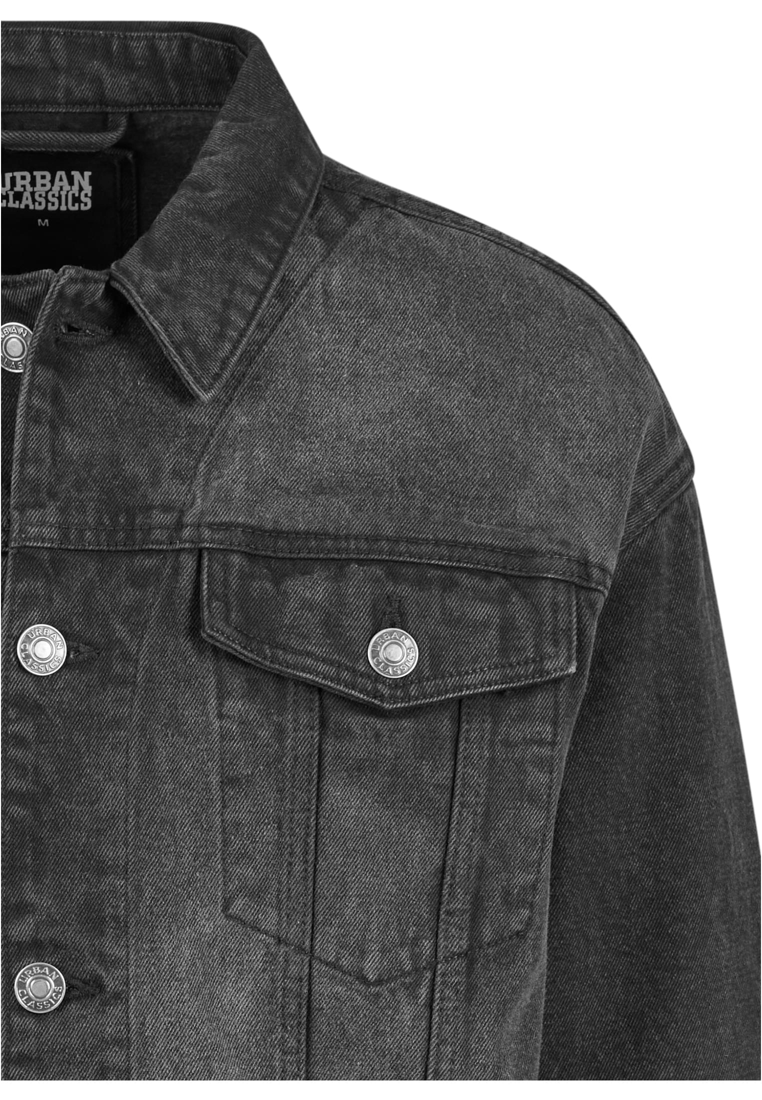 Heavy Ounce Boxy Denim Jacket | black washed