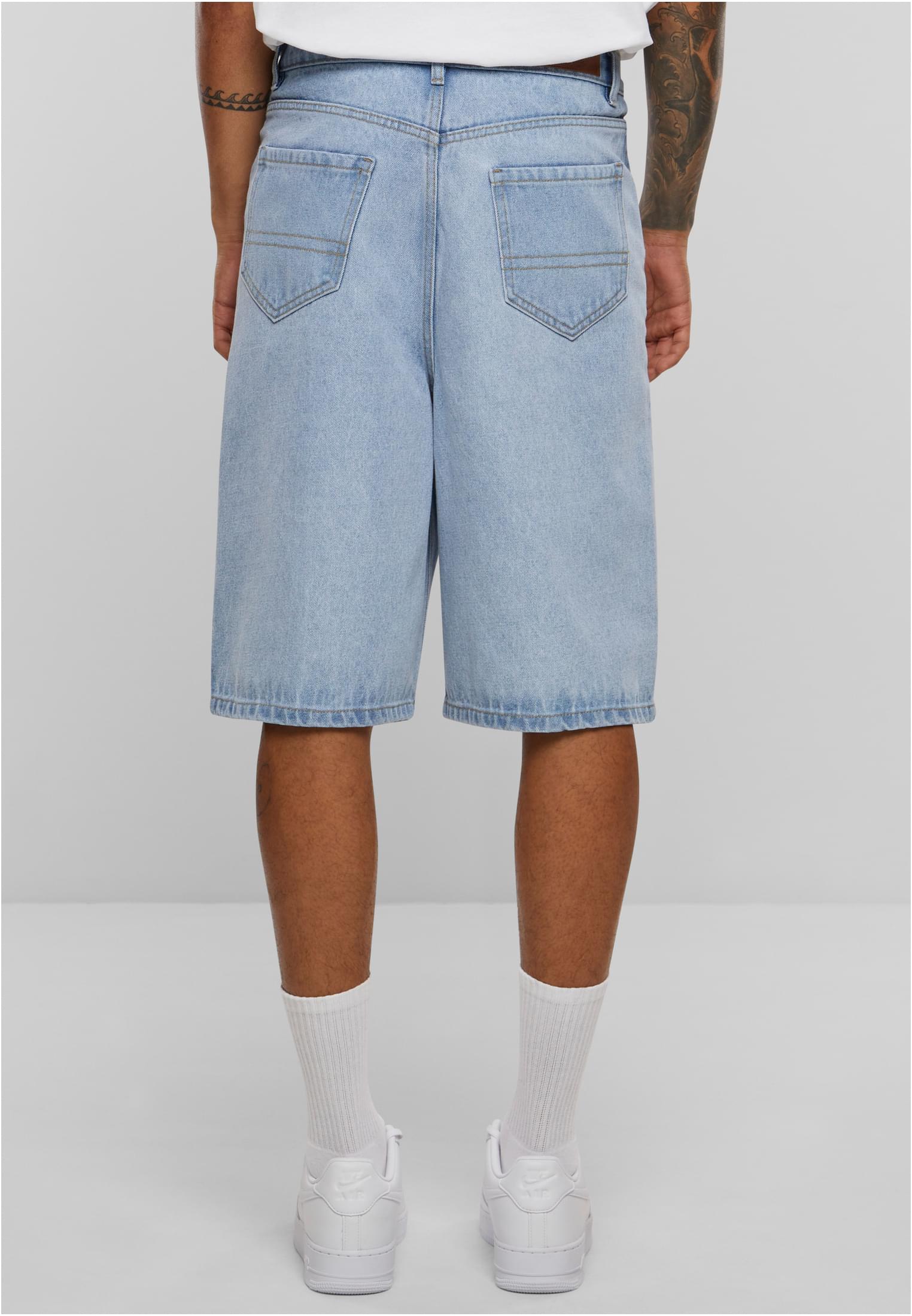 90's Heavy Denim Shorts | new light blue washed