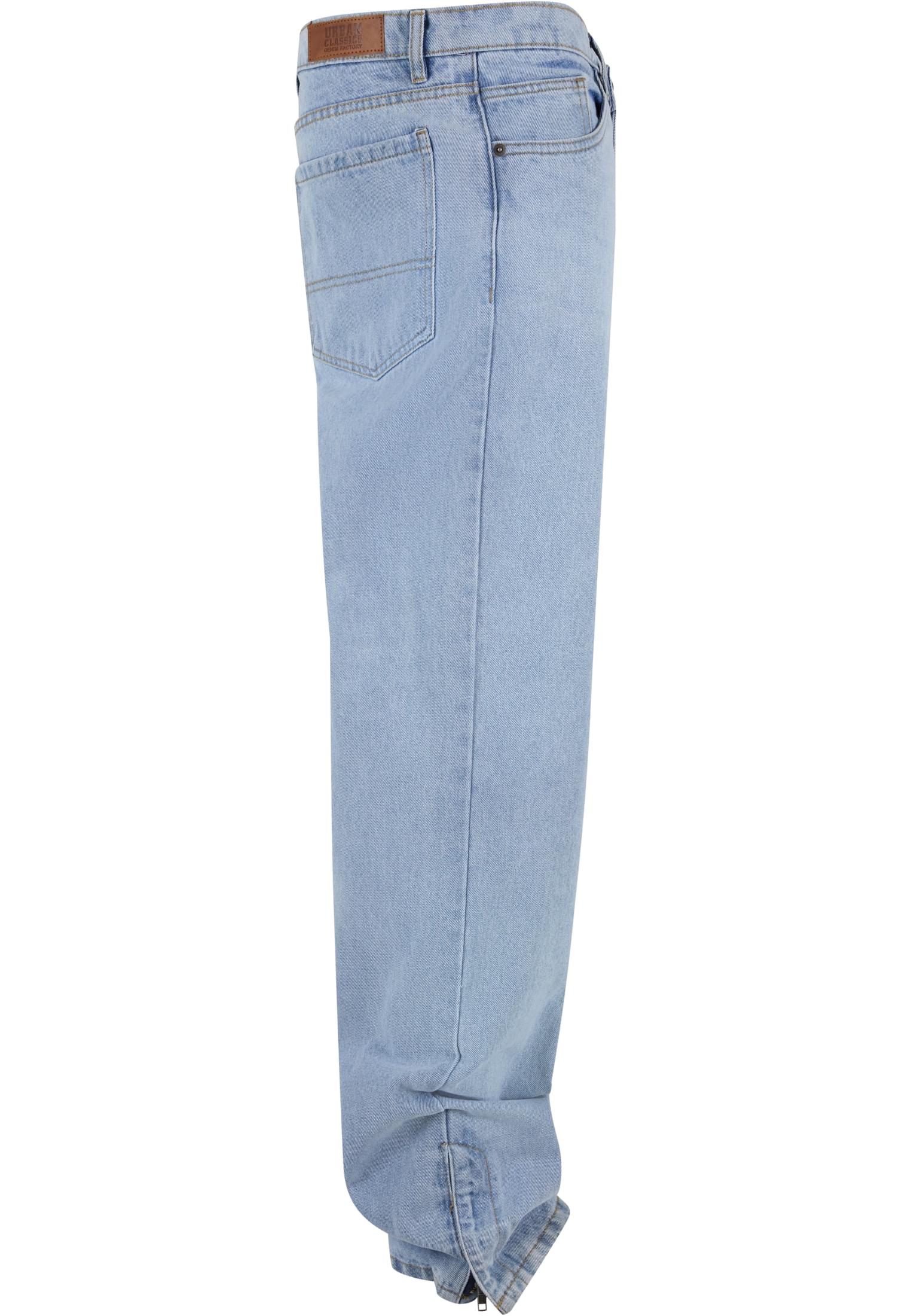 Heavy Ounce Straight Fit Zipped Jeans | new light blue washed