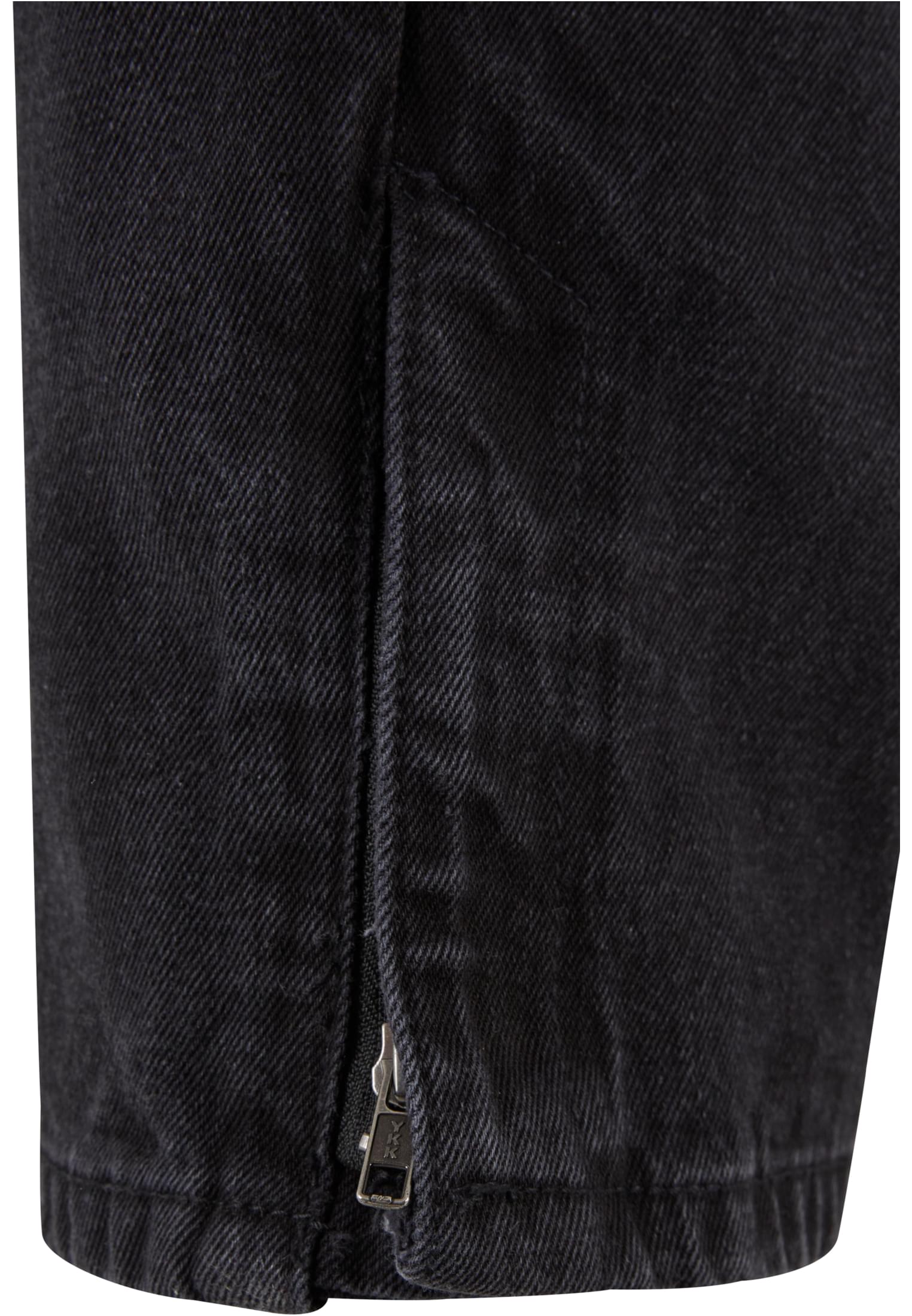 Heavy Ounce Straight Fit Zipped Jeans | black washed