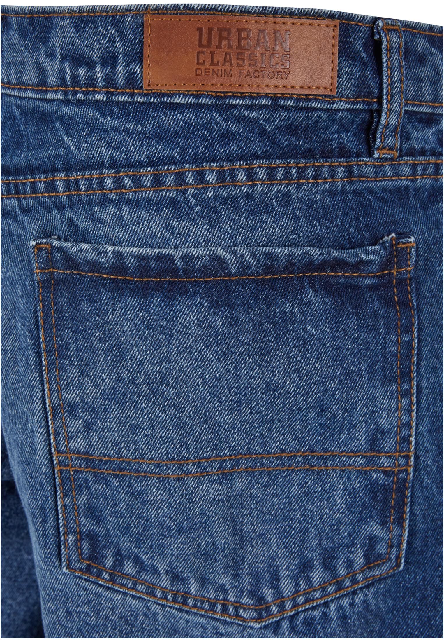 Heavy Ounce Straight Fit Zipped Jeans | new mid blue washed