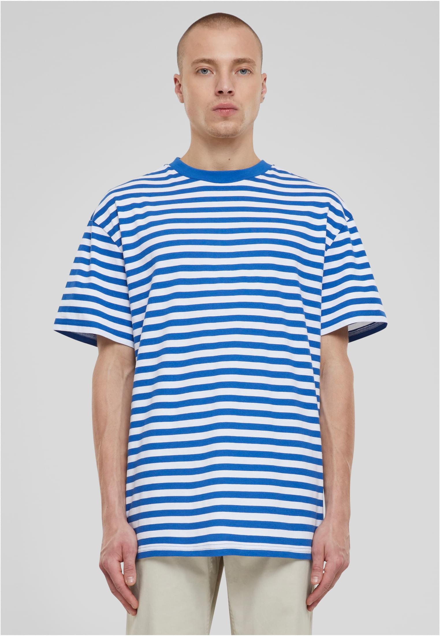 Regular Stripe Tee | white/royal